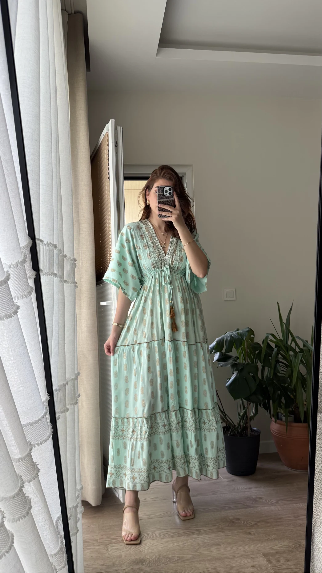 Özel Tasarım - Su Yeşili Elbise