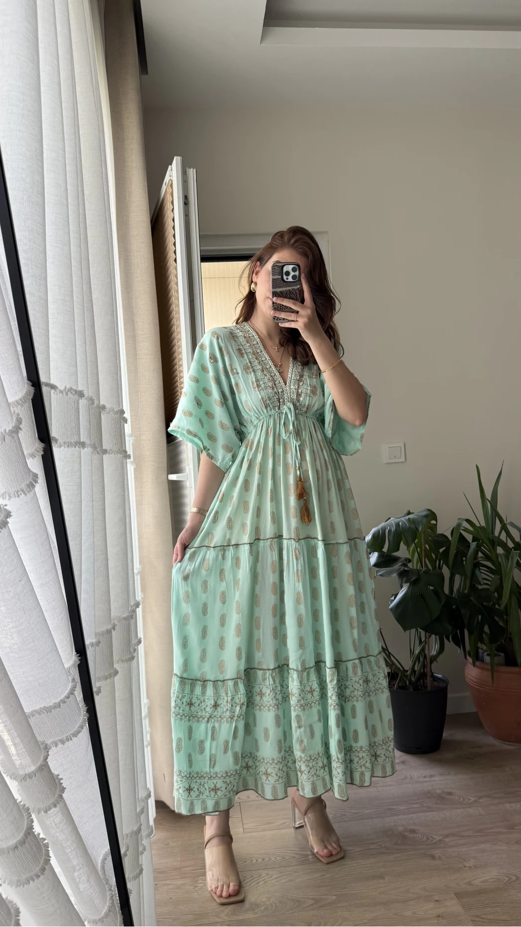 Özel Tasarım - Su Yeşili Elbise