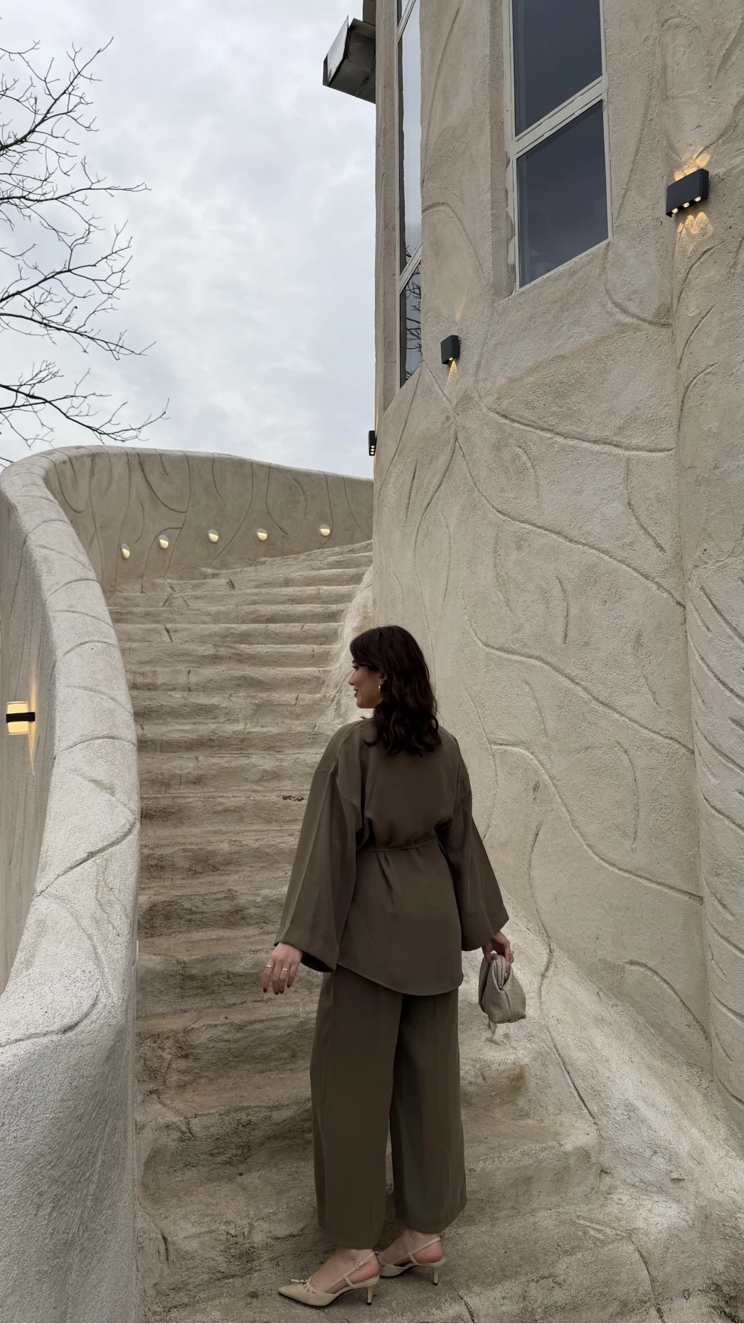 Palermo Bağcıklı Düğmeli Takım - Haki - Kod: 8916