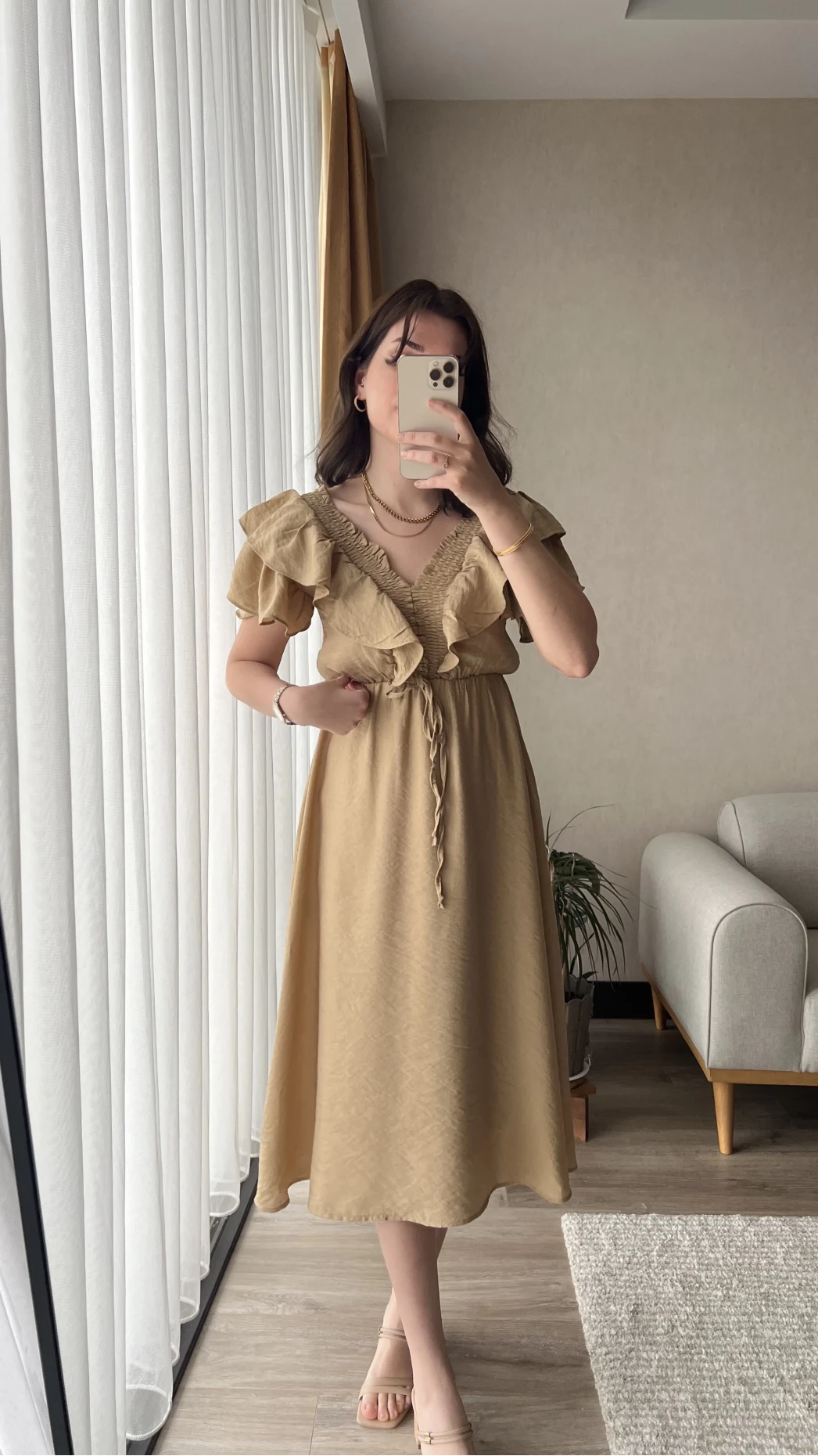 Pamela Volanlı Elbise