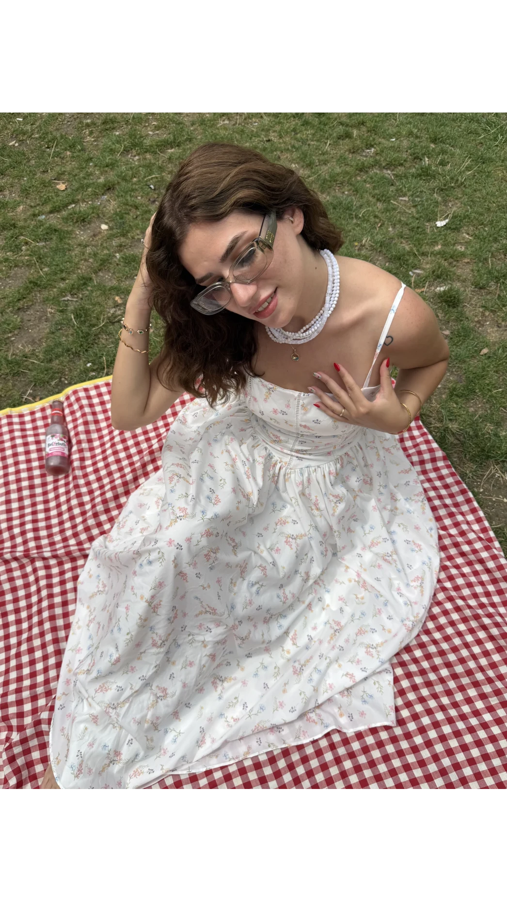 Paris Korse Detay Elbise - Ekru - 00673