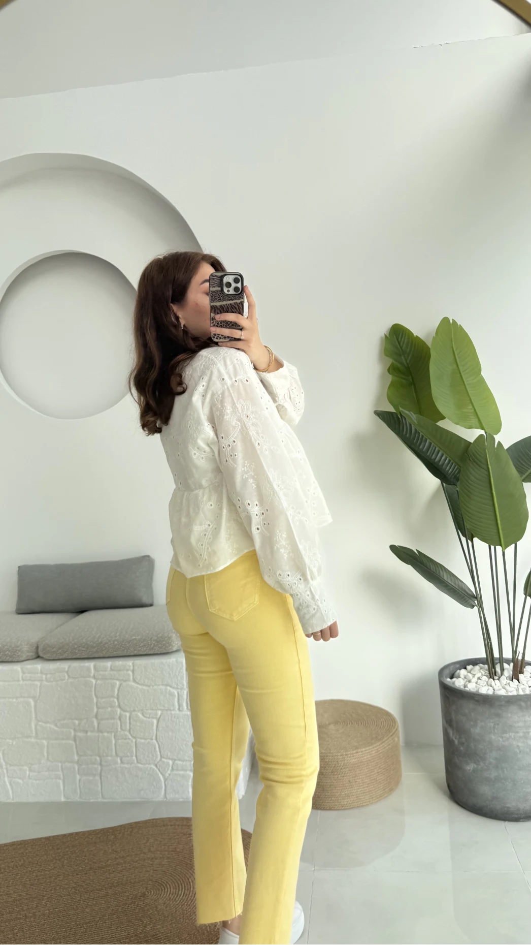 Payme Viskon Beyaz Bluz