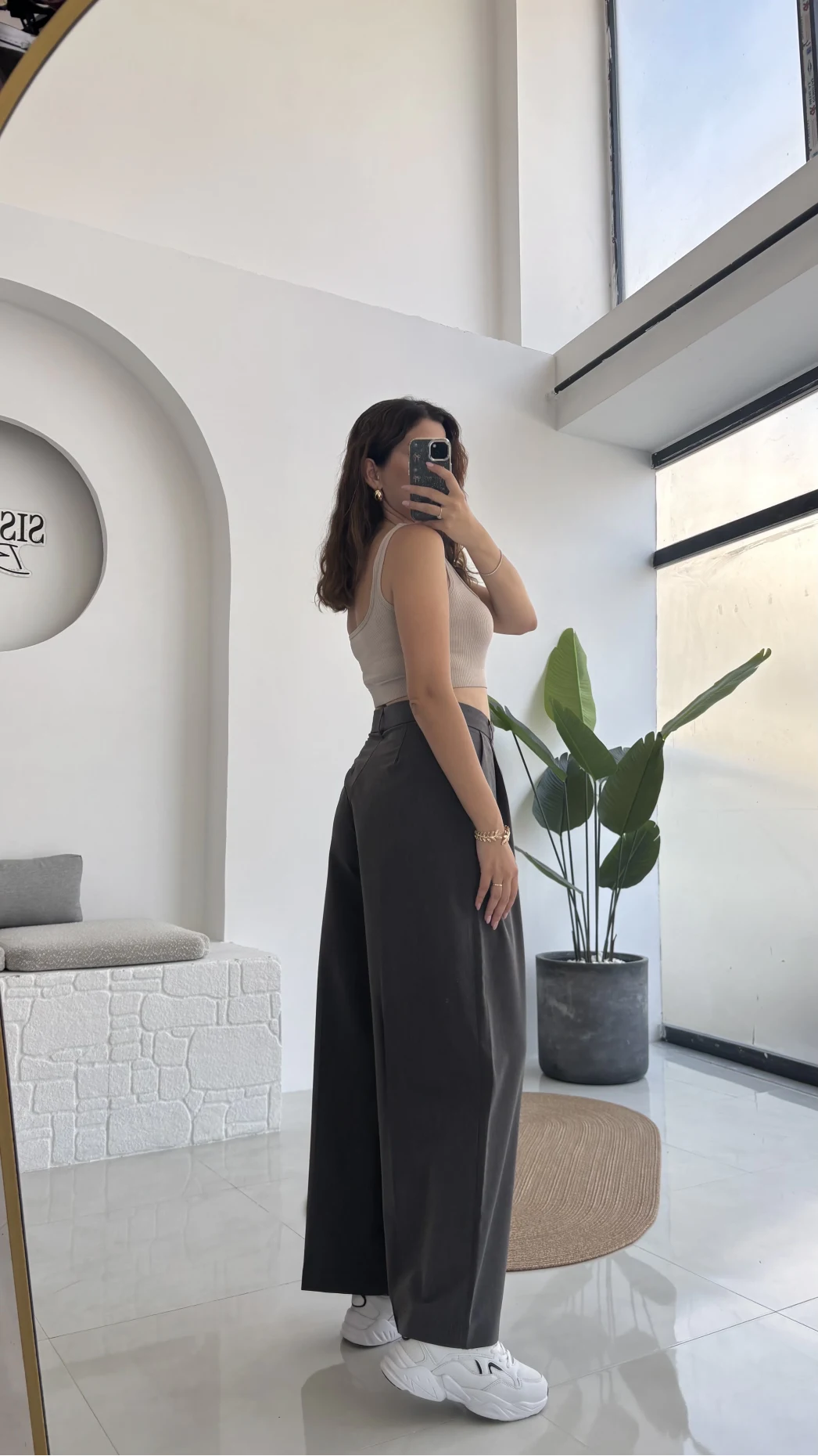 Penny Poliviskon Pantolon - Antrasit - Kod: 51210