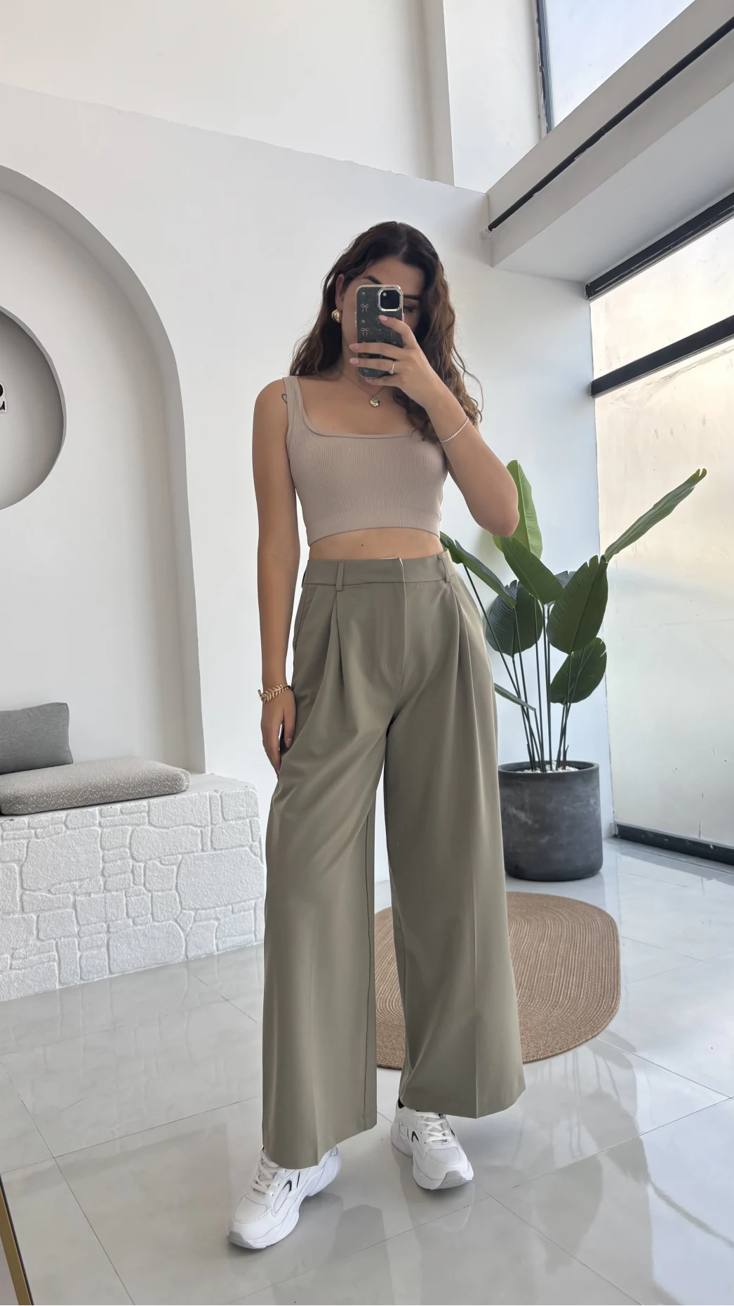 Penny Poliviskon Pantolon - Haki - Kod: 51210