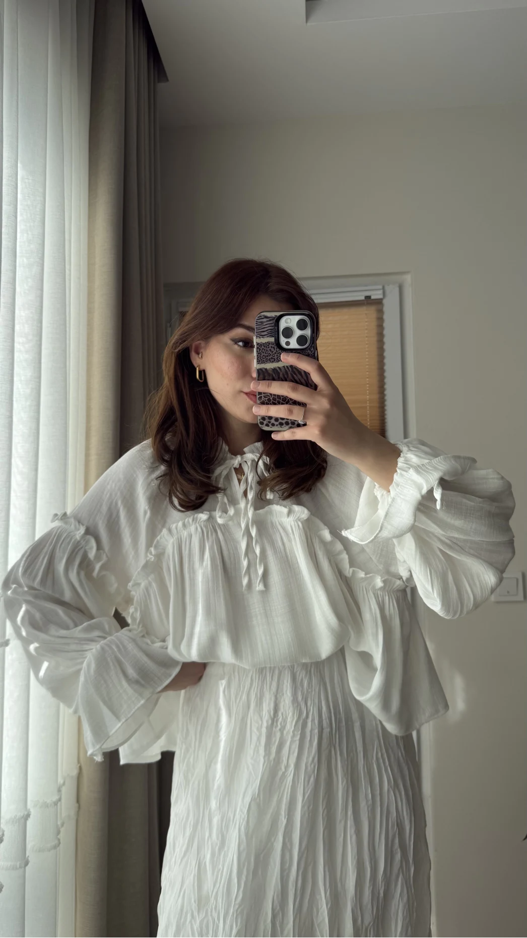 Peri Magic Serisi Özel Tasarım Bluz Beyaz