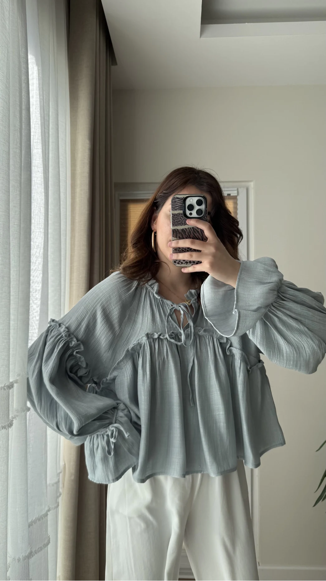 Peri Magic Serisi Özel Tasarım Bluz Mavi