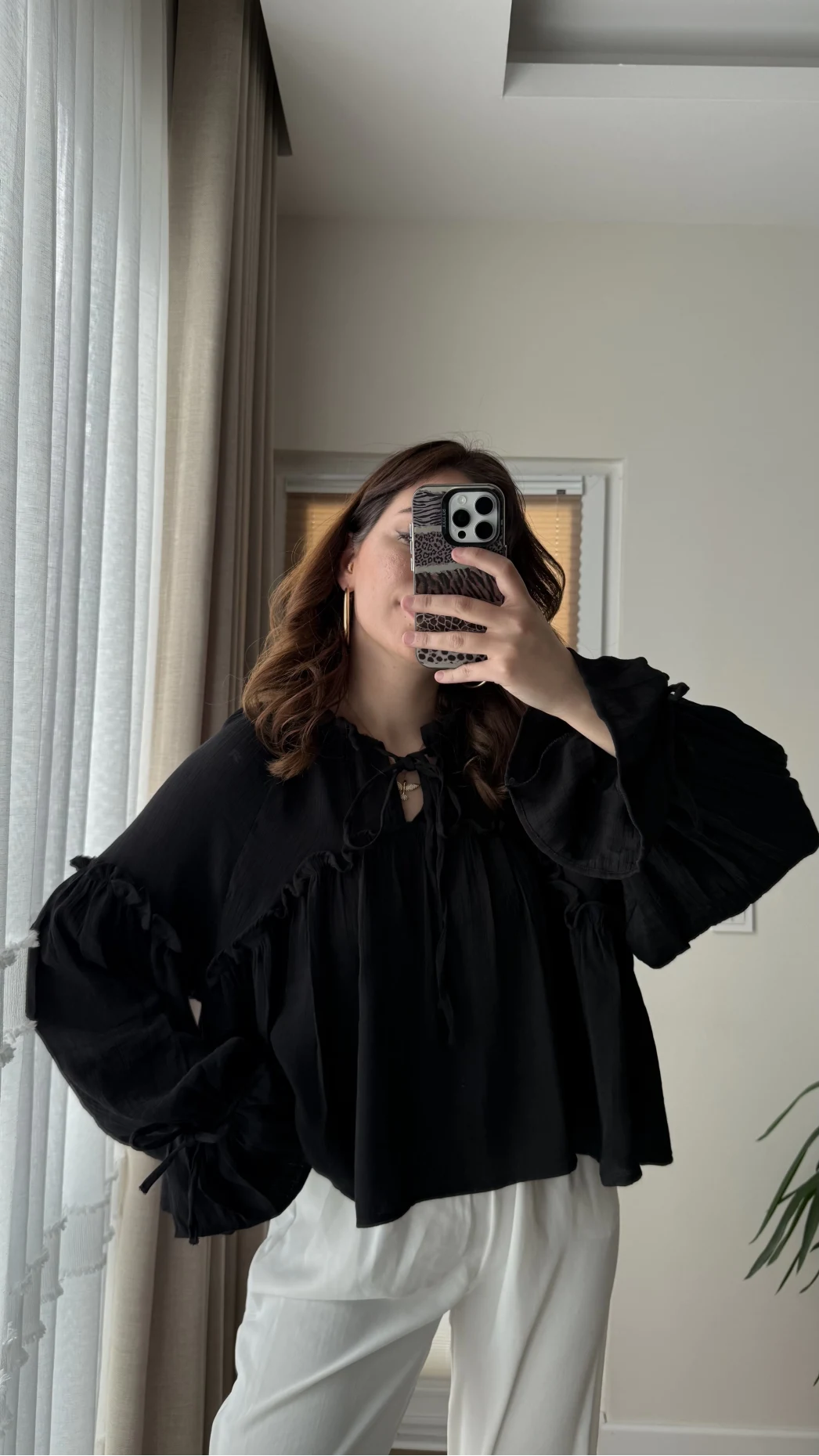 Peri Magic Serisi Özel Tasarım Bluz Siyah