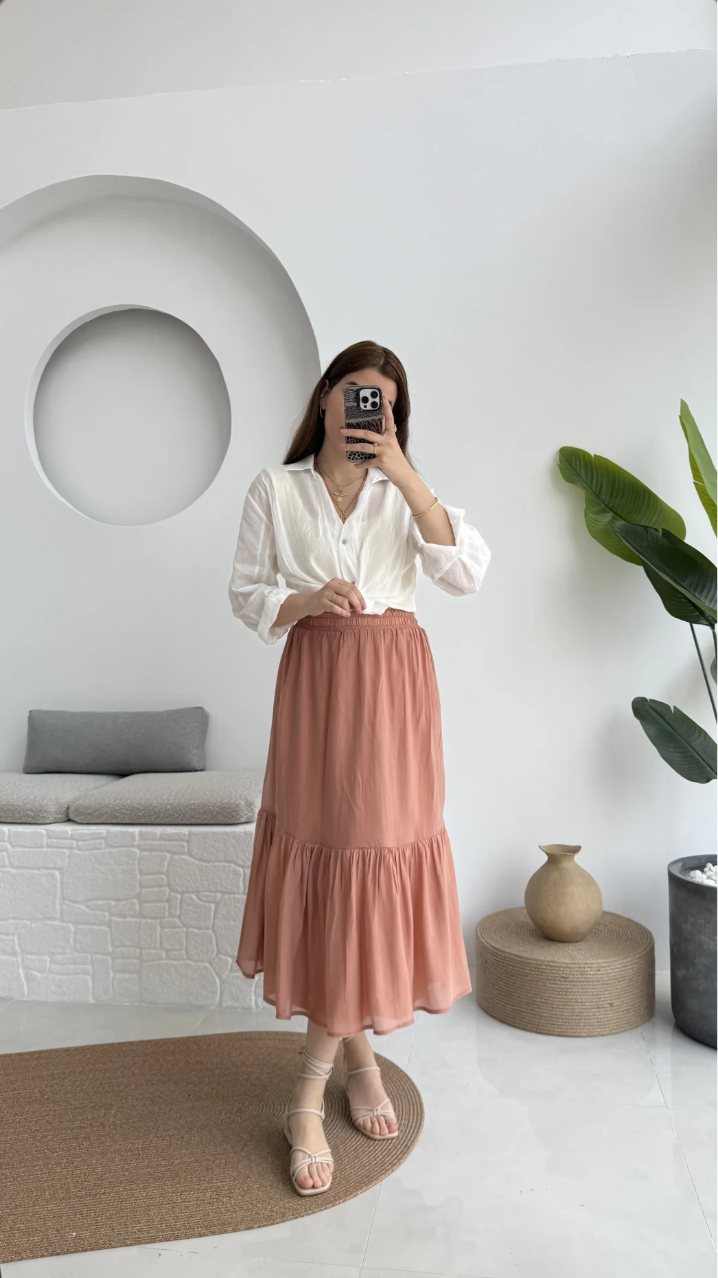 Piana Lastikli Etek Somon