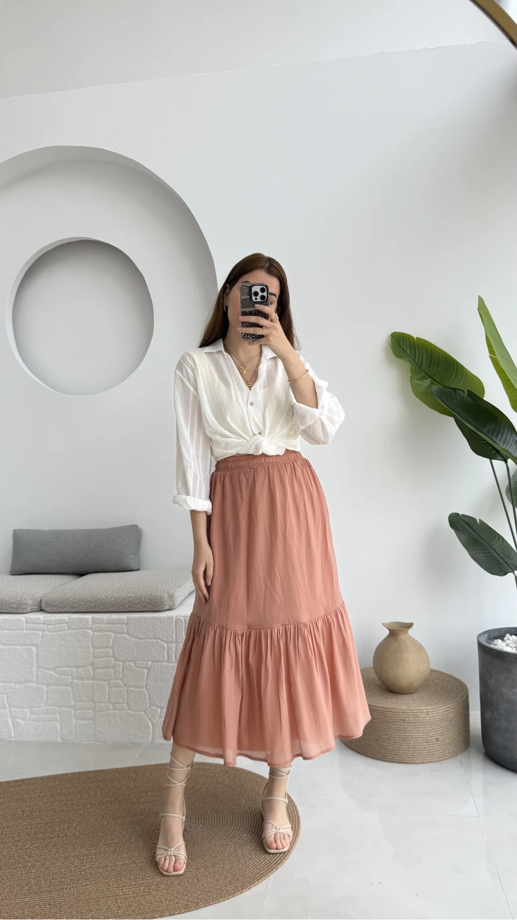 Piana Lastikli Etek Somon