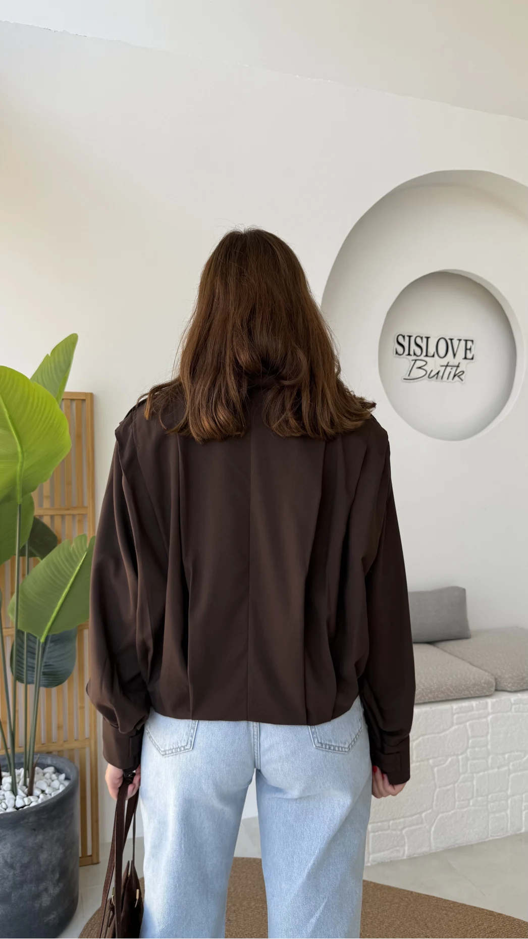 Pileli Trençkot - Kahverengi