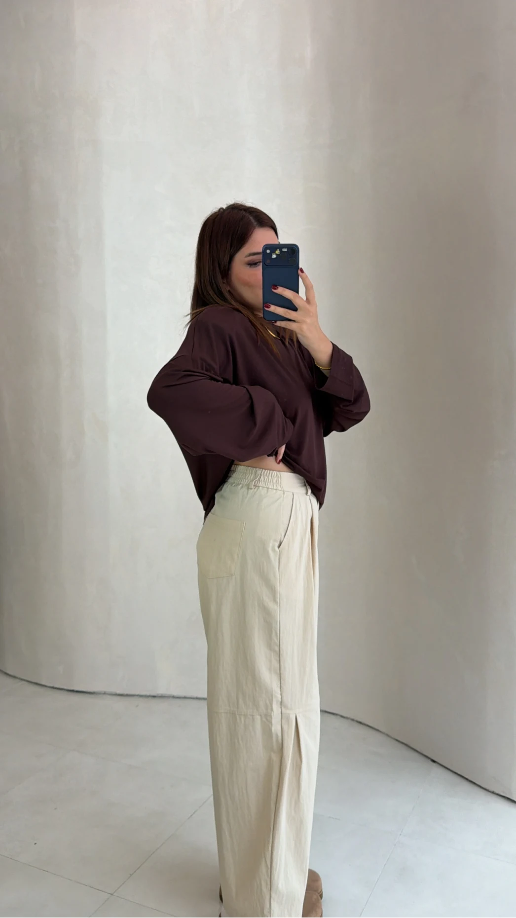Pilili Barrel Pantolon - Krem - Kod: 51490