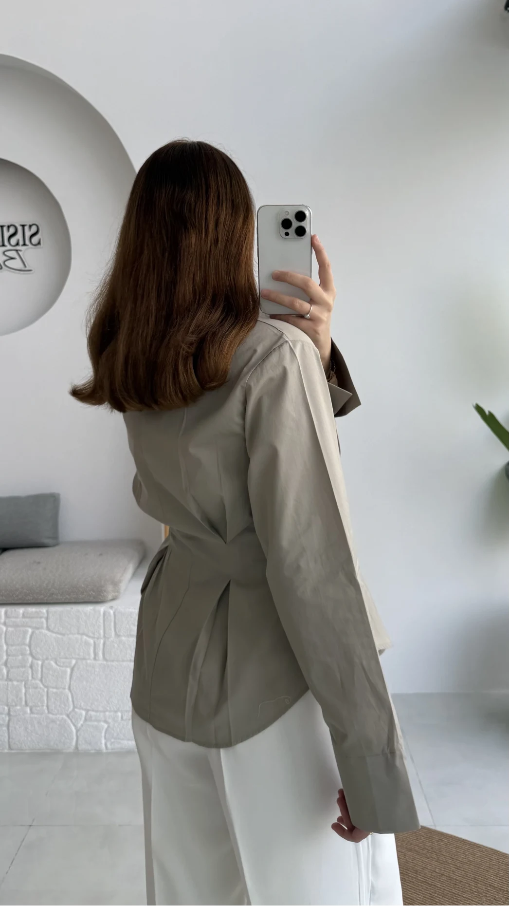 Pilili Gömlek - Bej Haki Tonları - Kod: 4965