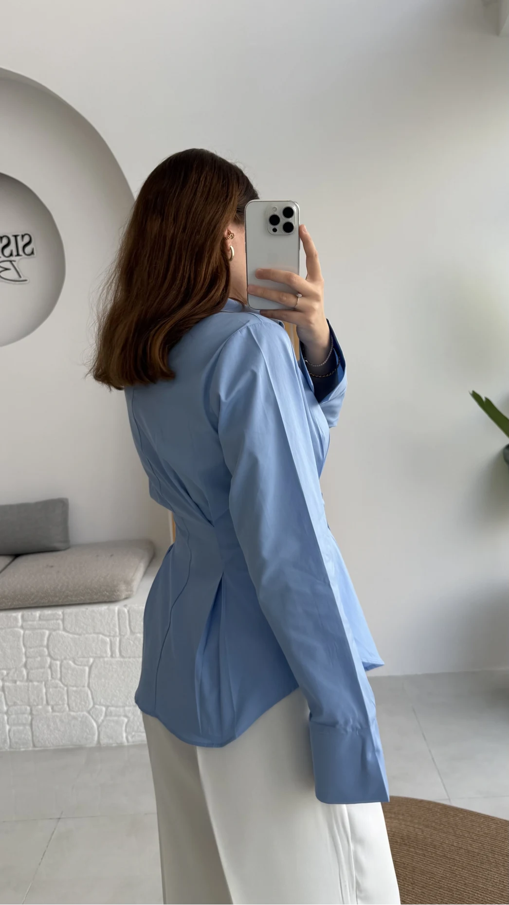 Pilili Gömlek - Mavi - Kod: 4965