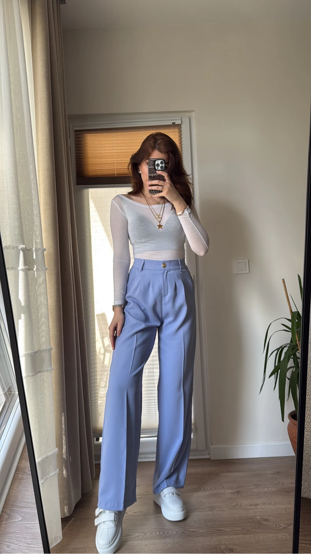 Pinata Pileli Palazzo Pantolon- Bebe Mavisi