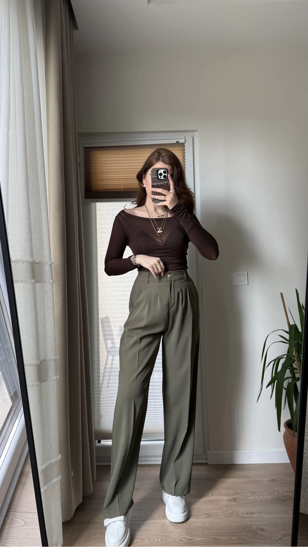 Pinata Pileli Palazzo Pantolon- Haki