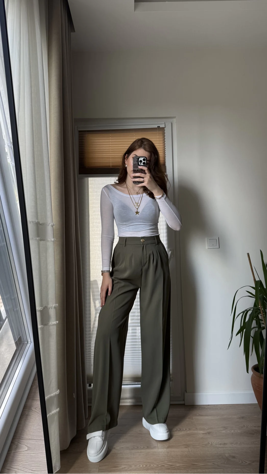 Pinata Pileli Palazzo Pantolon- Haki