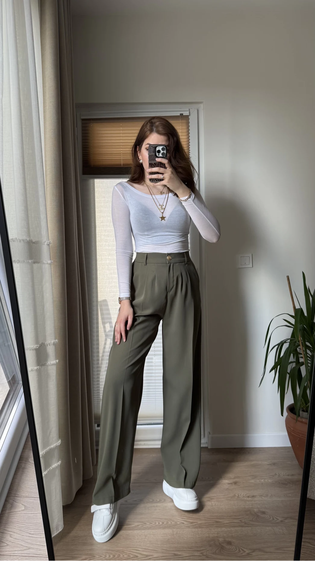 Pinata Pileli Palazzo Pantolon- Haki