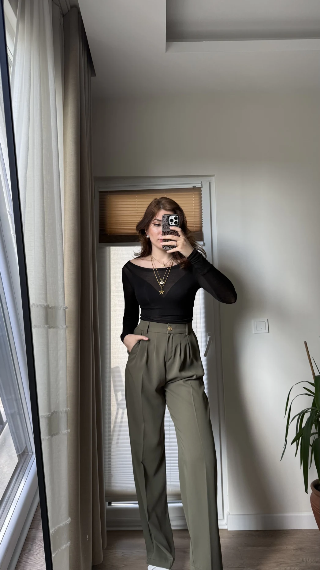 Pinata Pileli Palazzo Pantolon- Haki