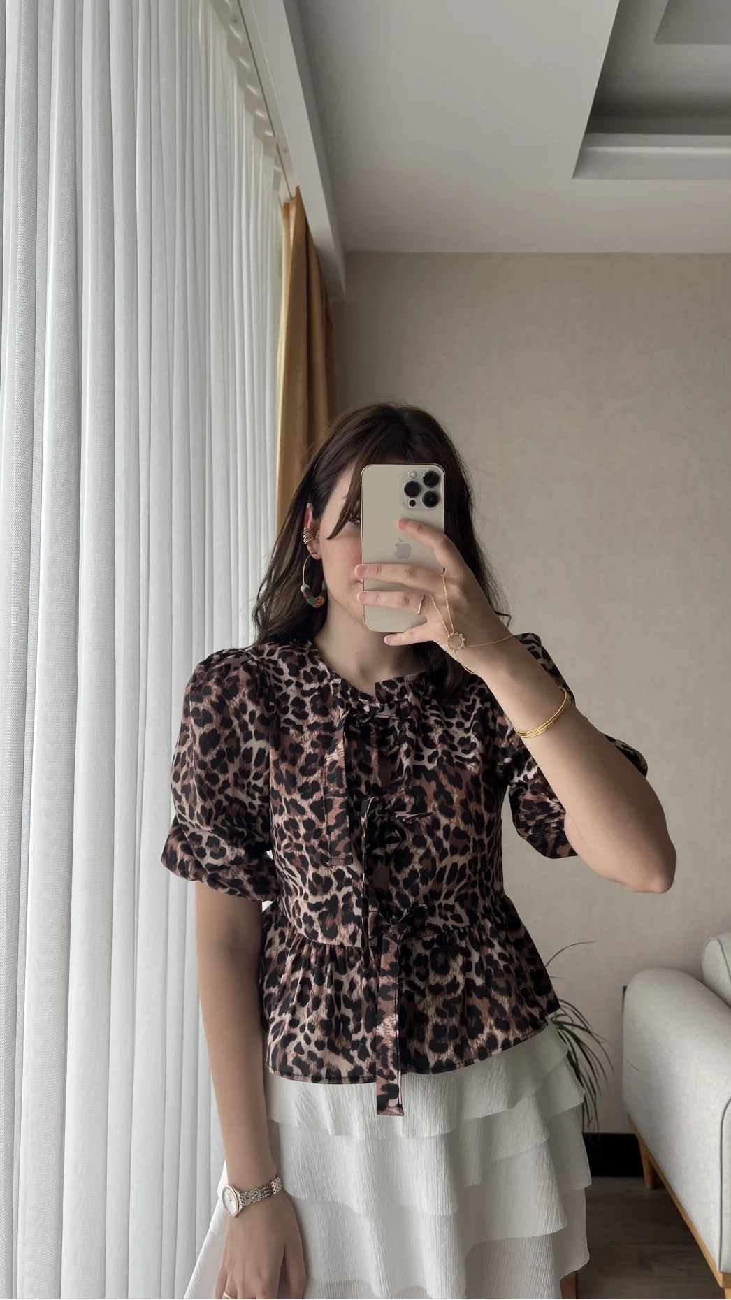 Pinella Leoplarlı Gömlek