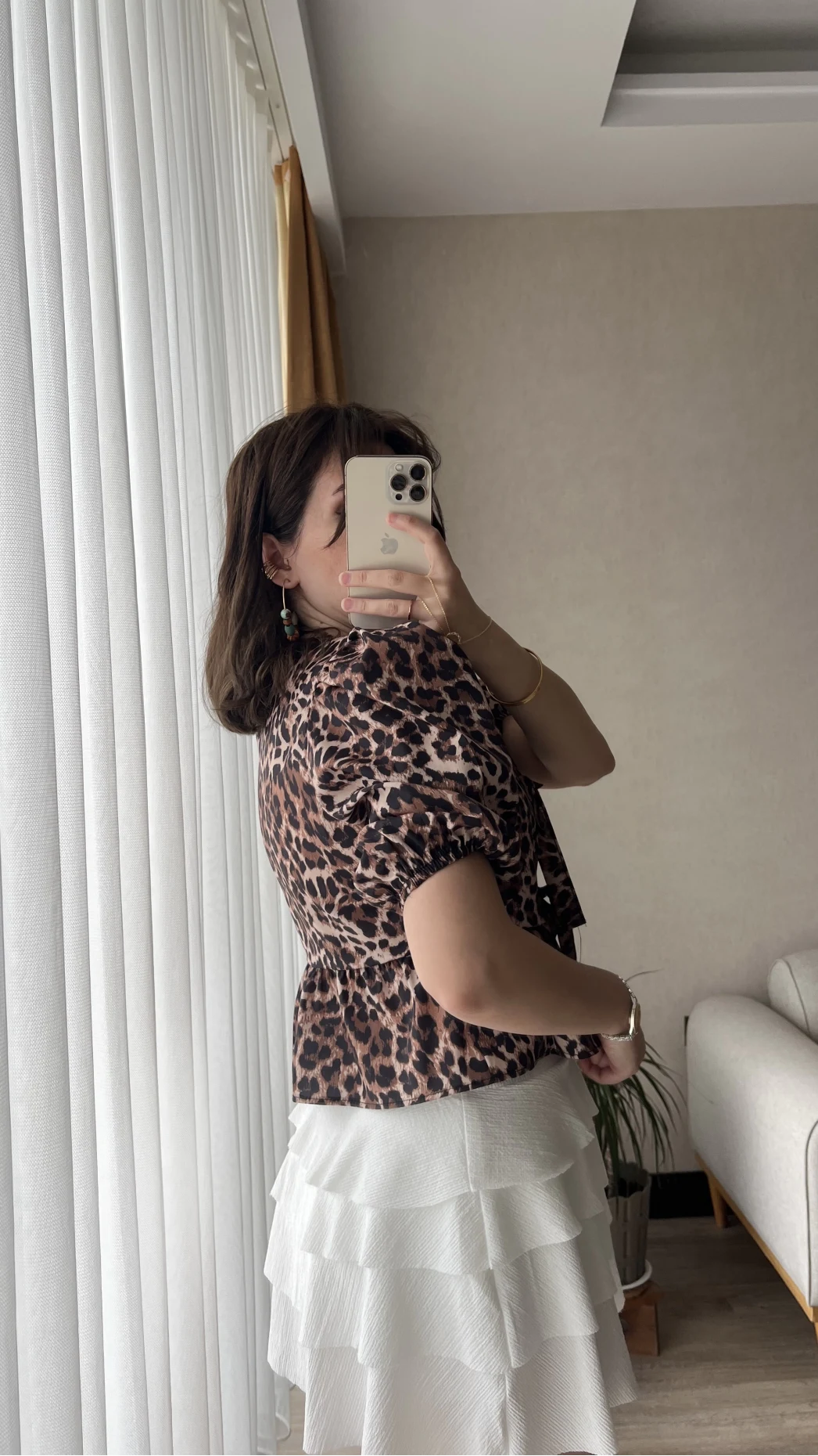 Pinella Leoplarlı Gömlek