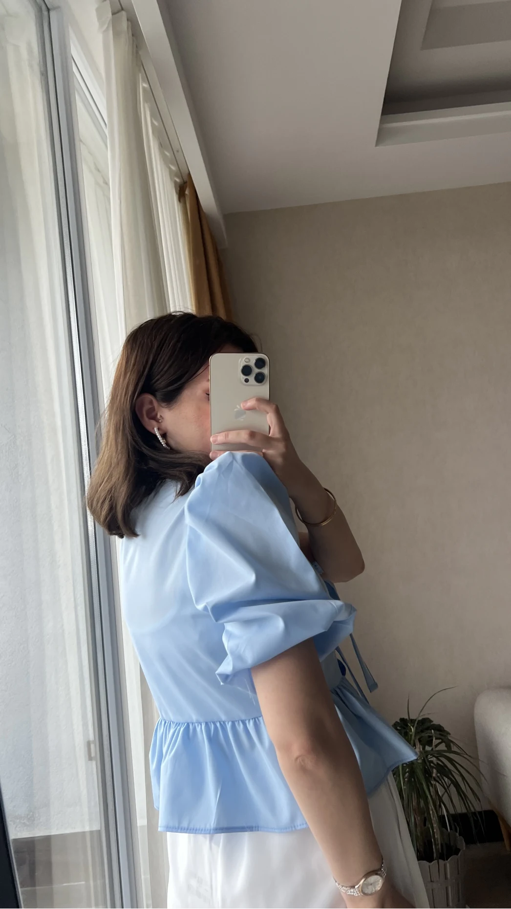 DAR KALIP! Pinella Mavi Gömlek