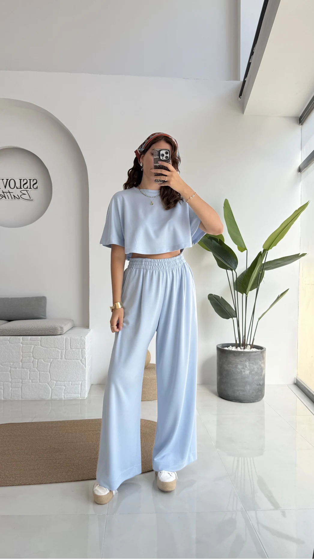 Pinky Yarasa Kol Eşofman Takımı - Mavi