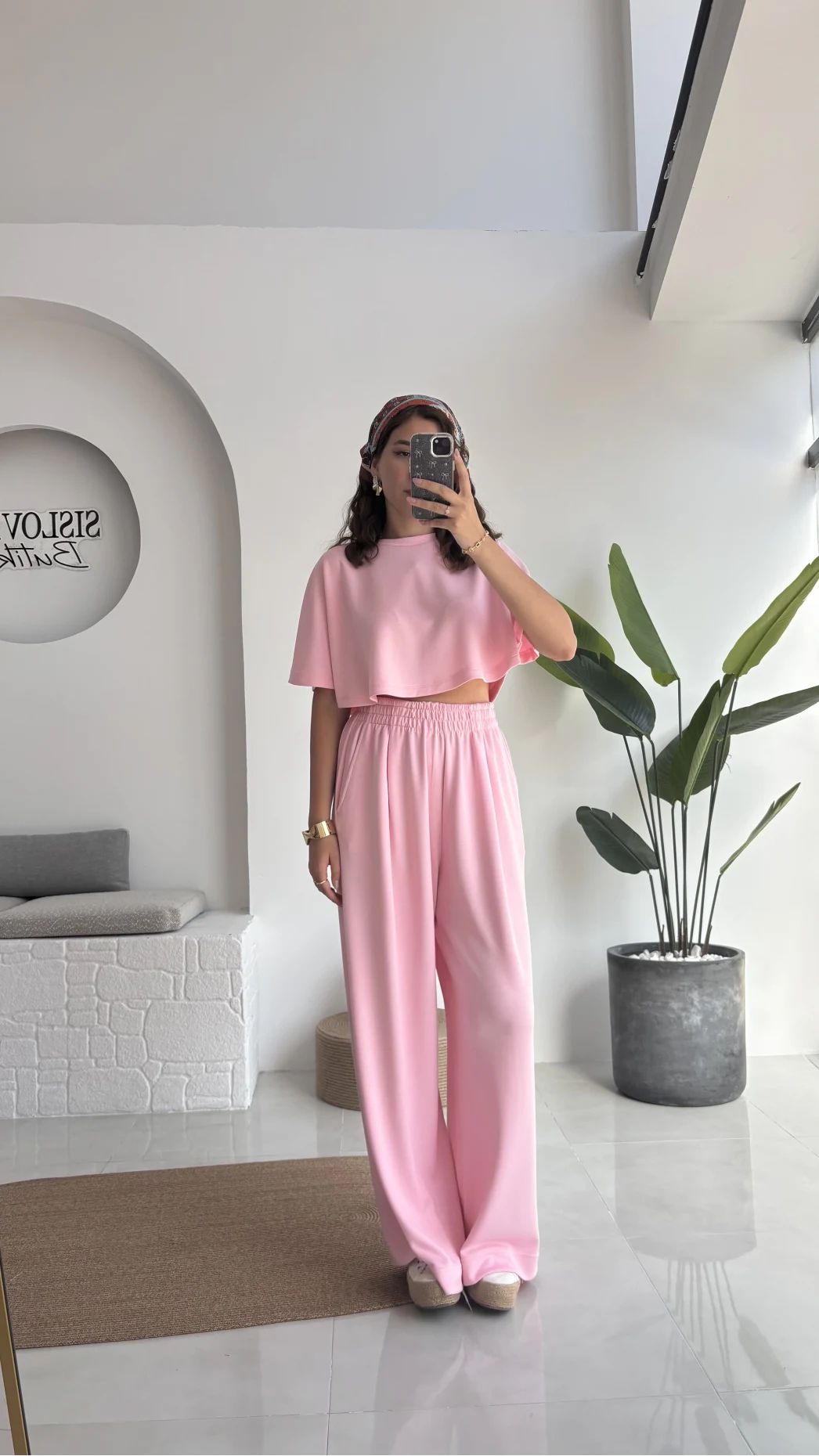 Pinky Yarasa Kol Eşofman Takımı - Pembe