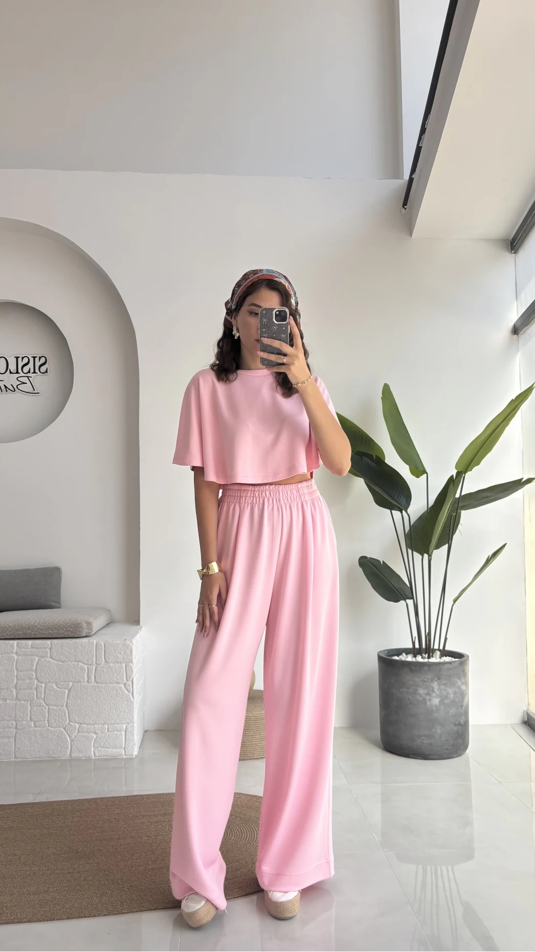 Pinky Yarasa Kol Eşofman Takımı - Pembe