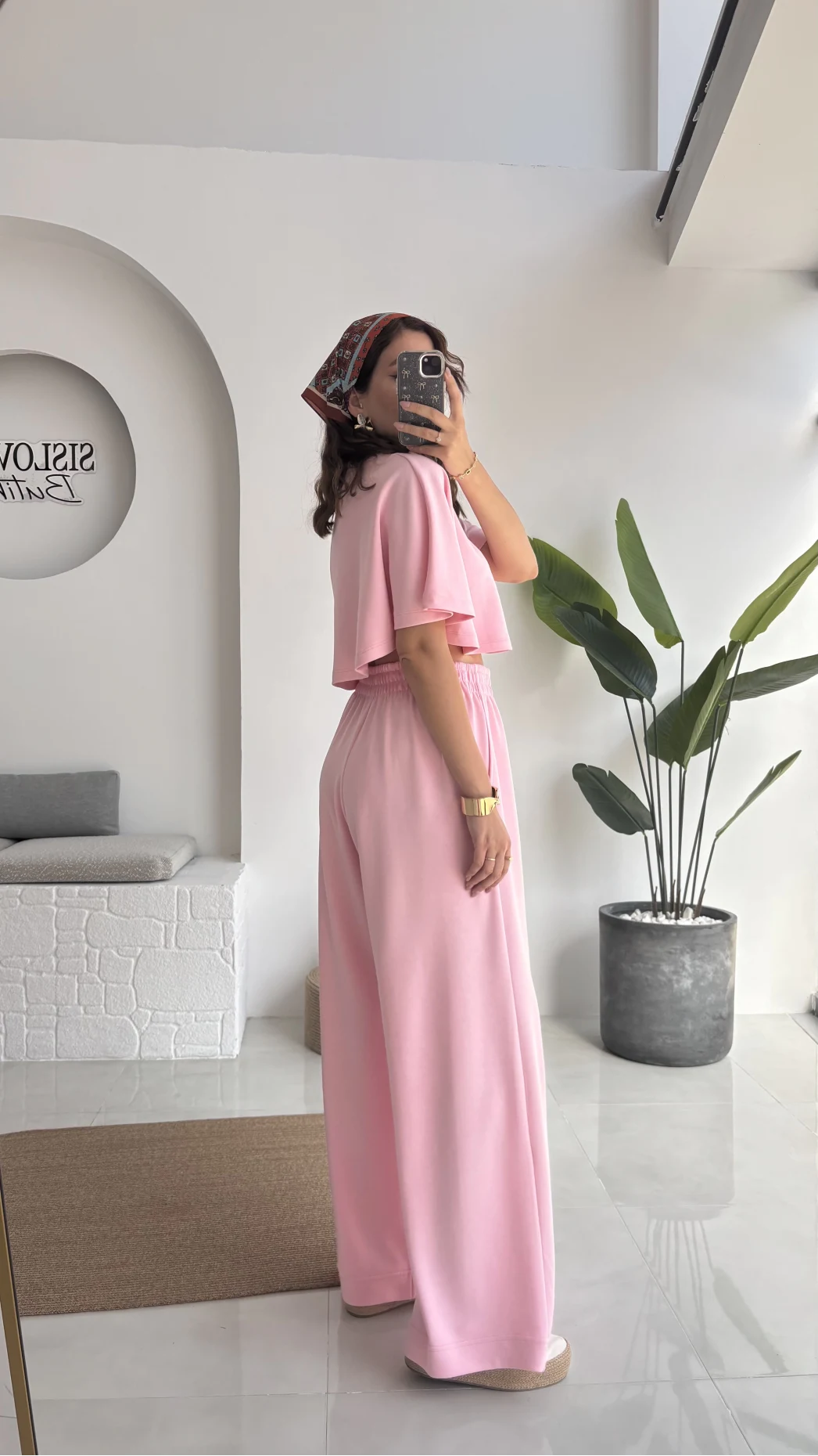 Pinky Yarasa Kol Eşofman Takımı - Pembe