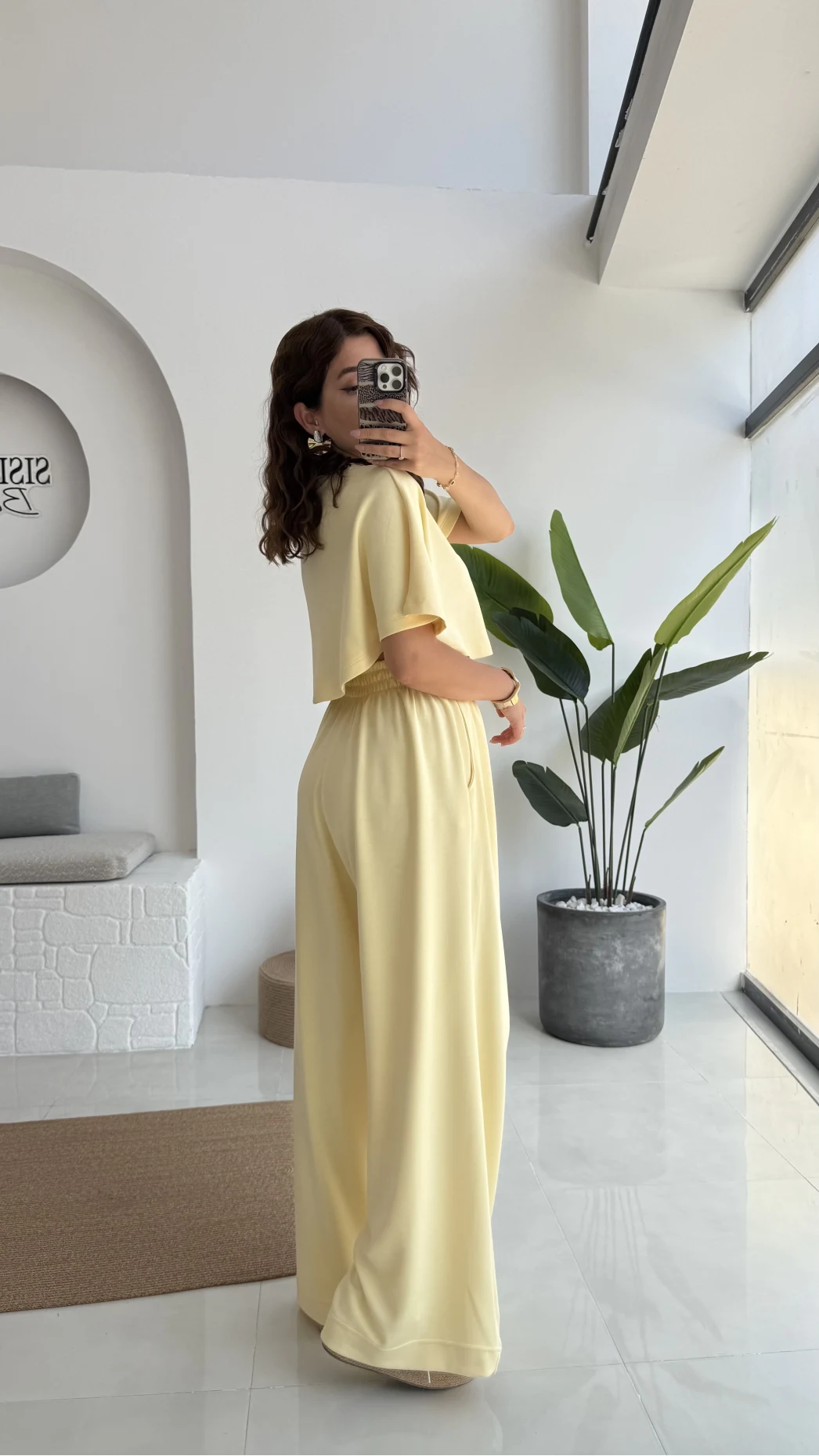 Pinky Yarasa Kol Eşofman Takımı - Sarı