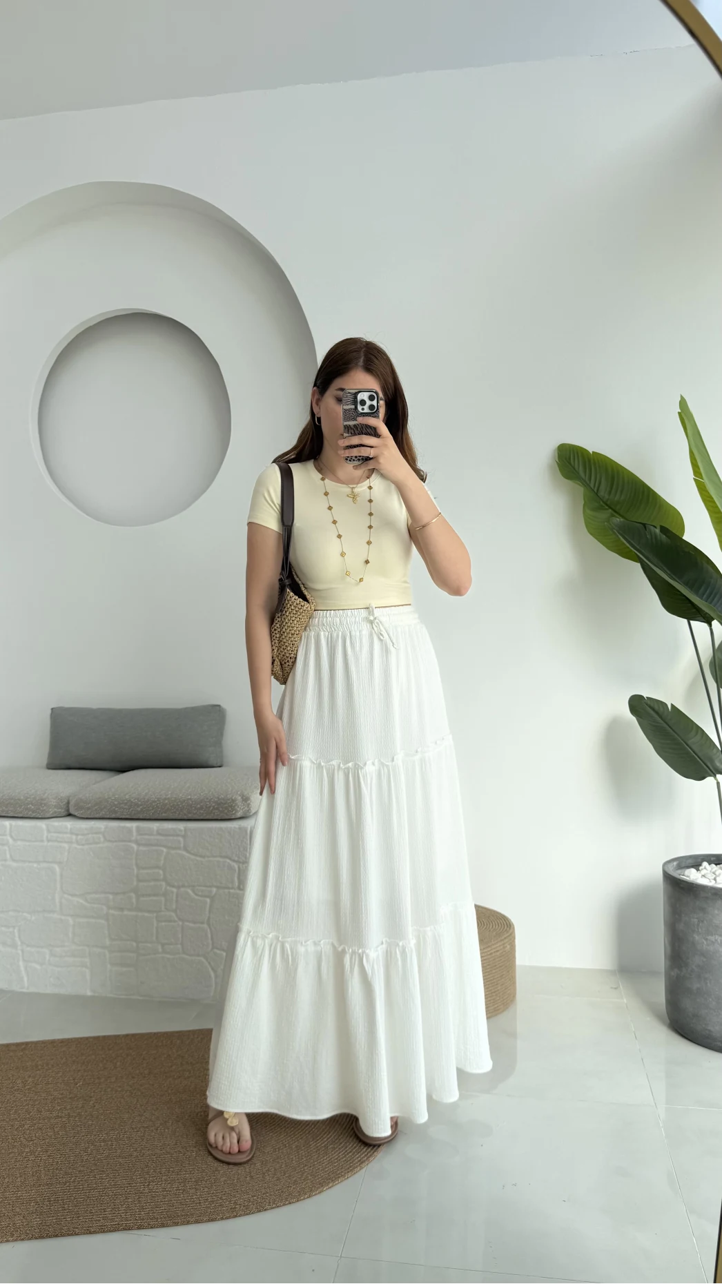 Pinterst Etek Astarlı Beyaz