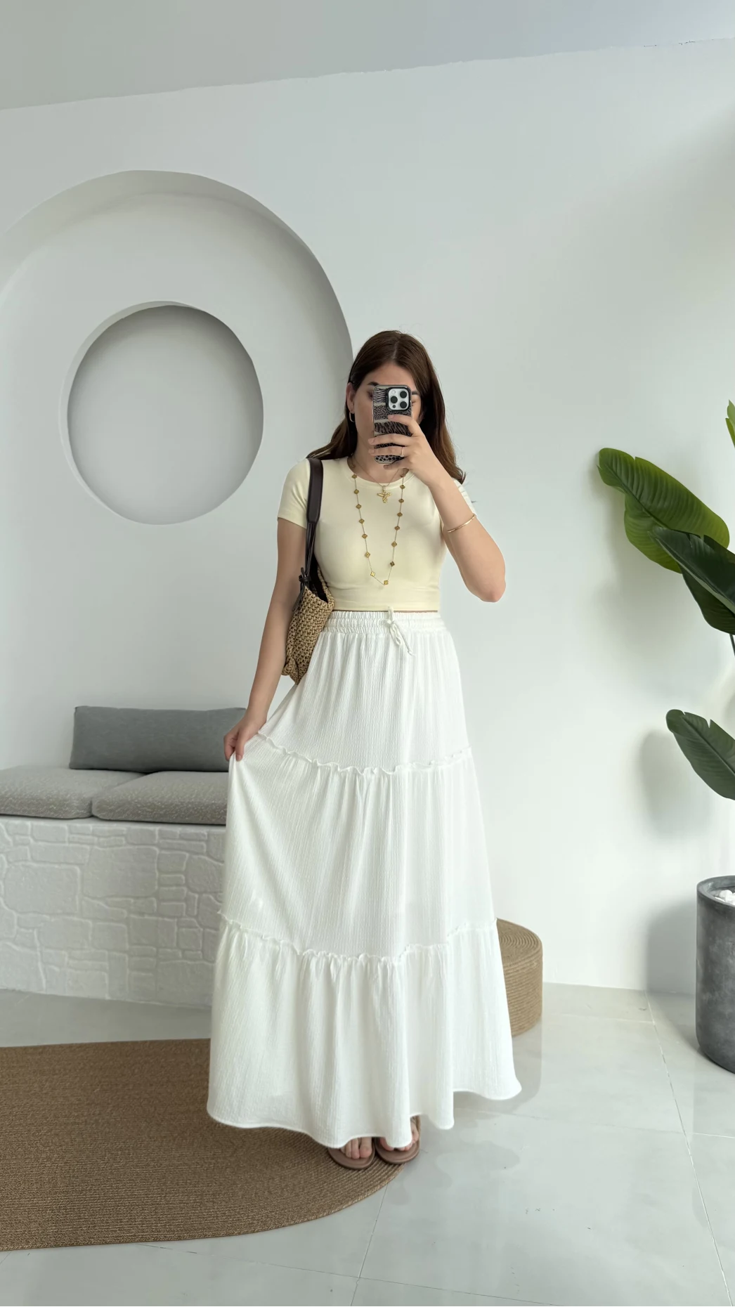 Pinterst Etek Astarlı Beyaz