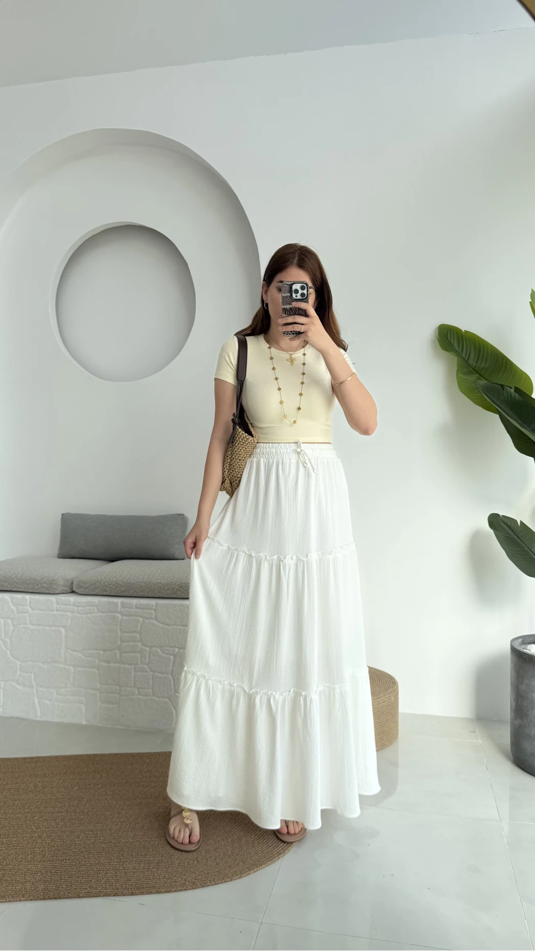 Pinterst Etek Astarlı Beyaz