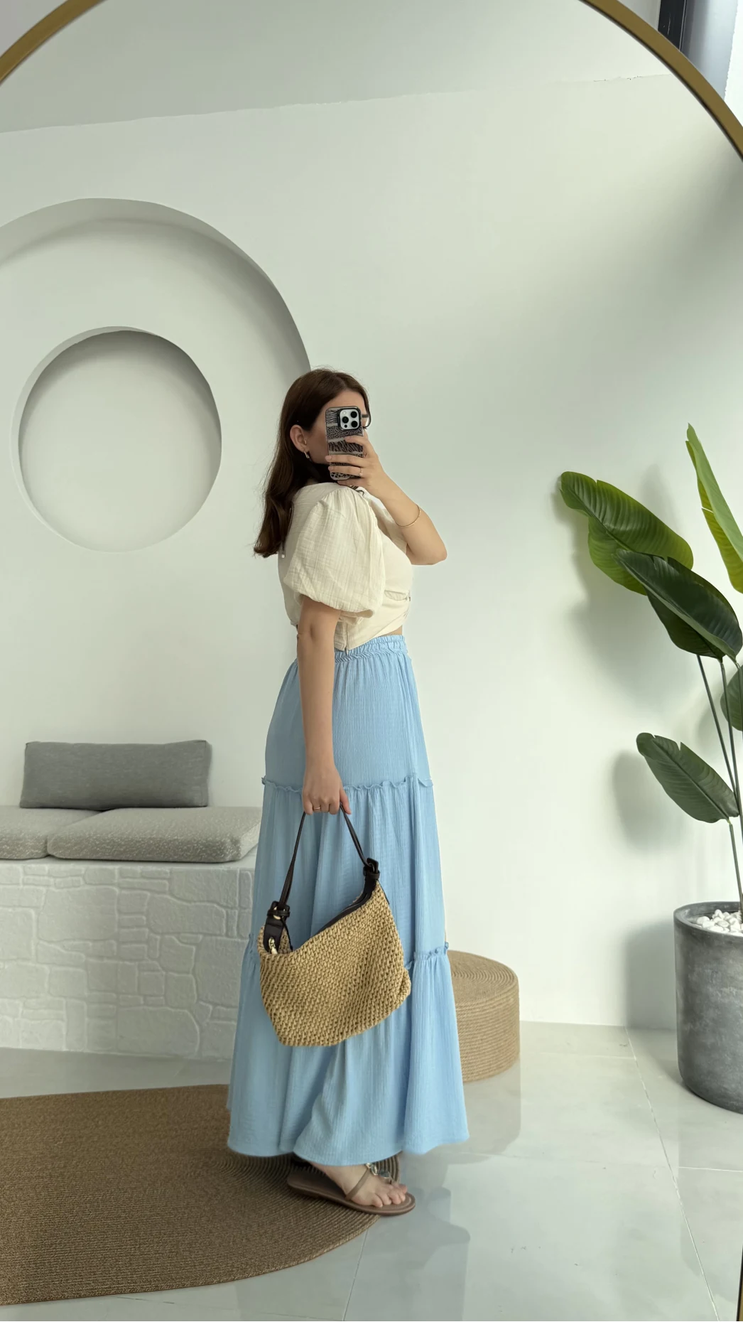 Pinterst Etek Astarlı Mavi