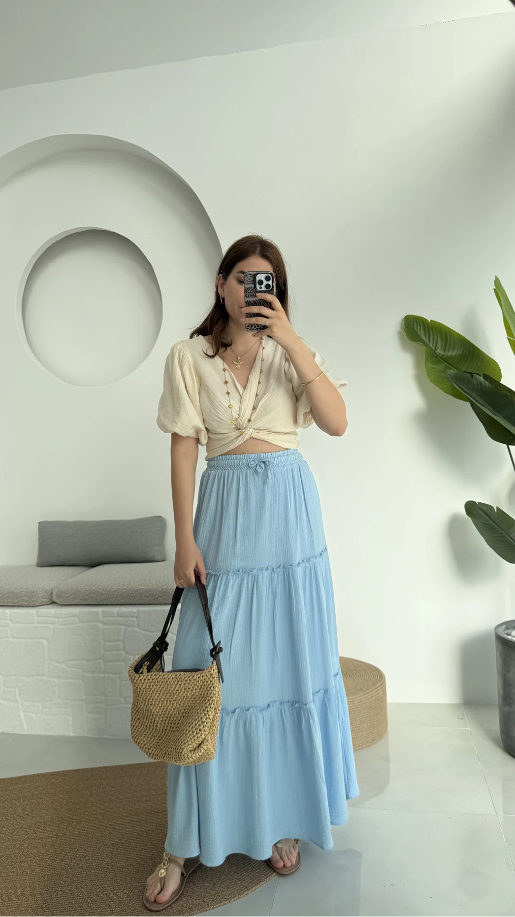 Pinterst Etek Astarlı Mavi