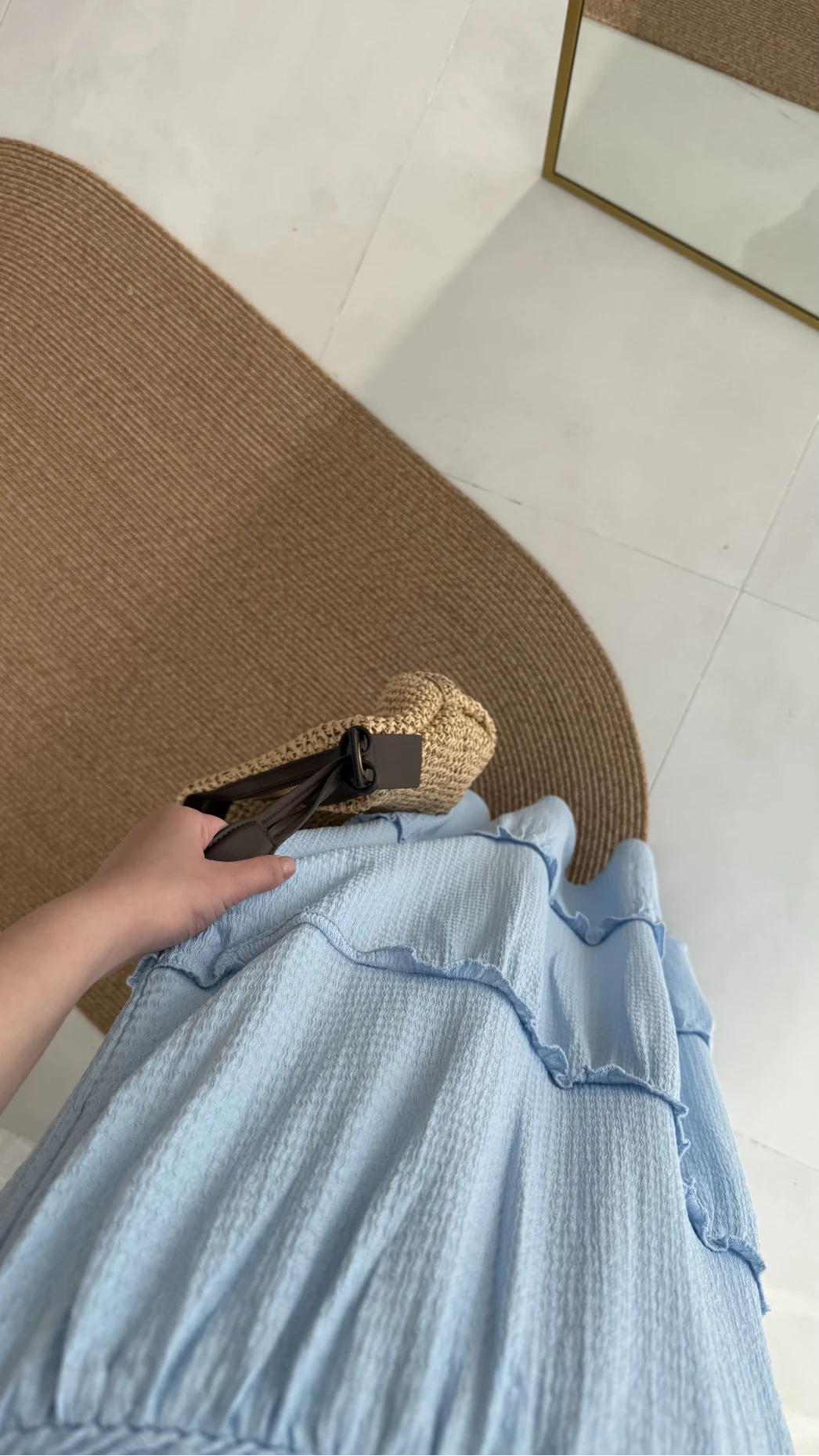 Pinterst Etek Astarlı Mavi