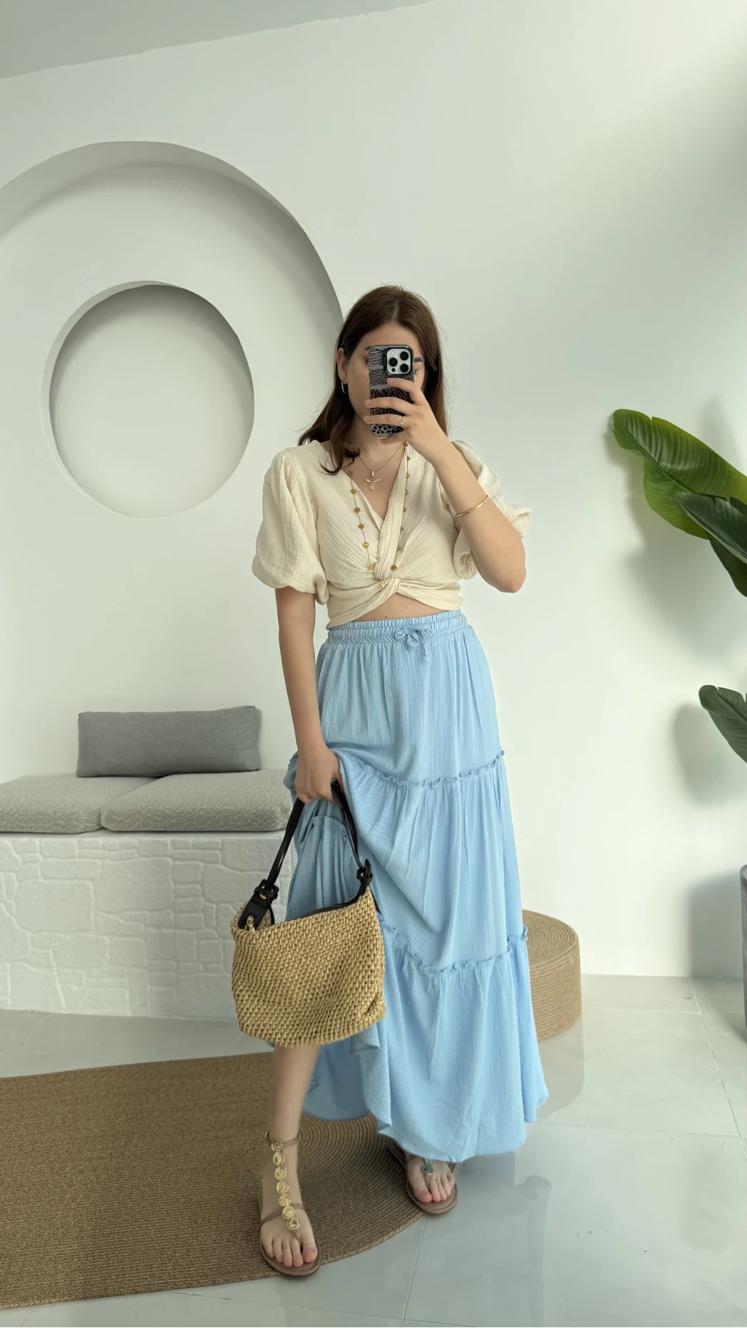 Pinterst Etek Astarlı Mavi