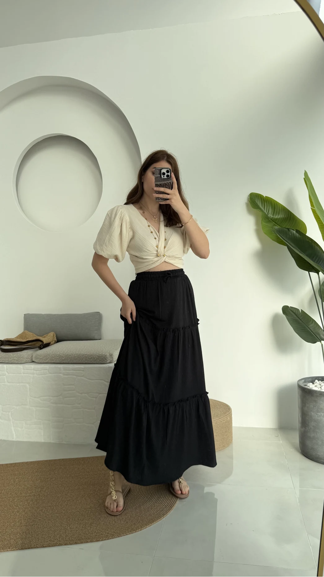 Pinterst Etek Astarlı Siyah