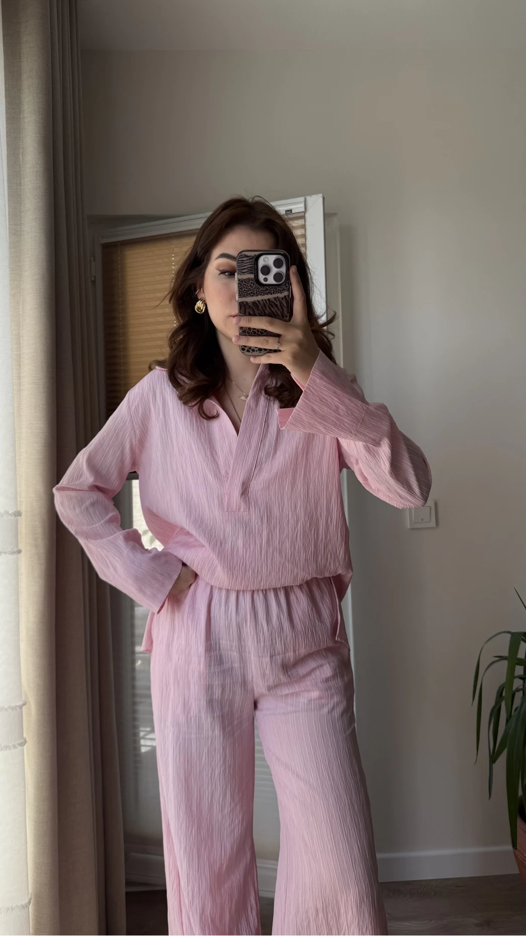 Polo Yaka Takım Pembe (6016)