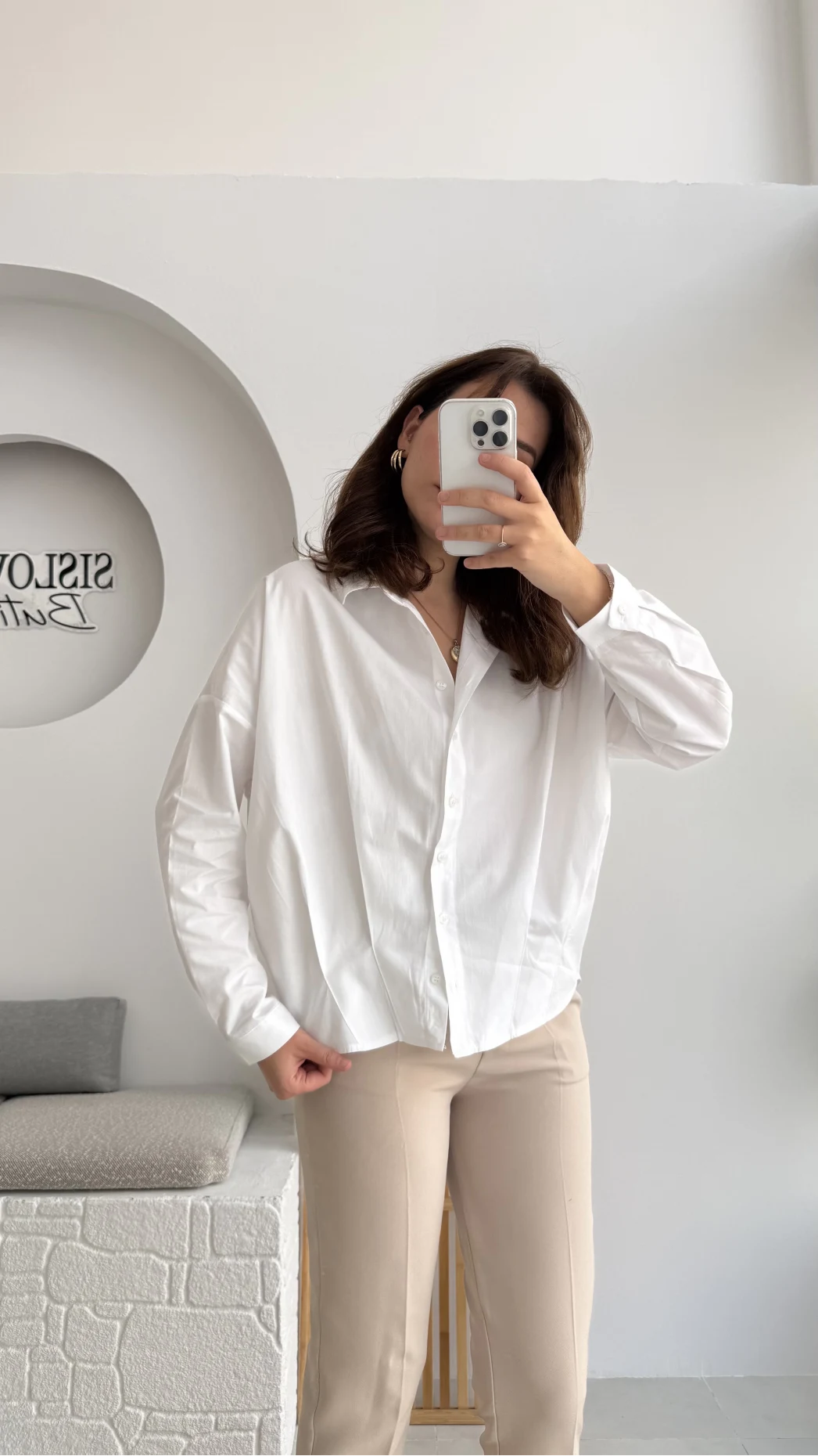 Poplin Gömlek Beyaz Kod: 4985