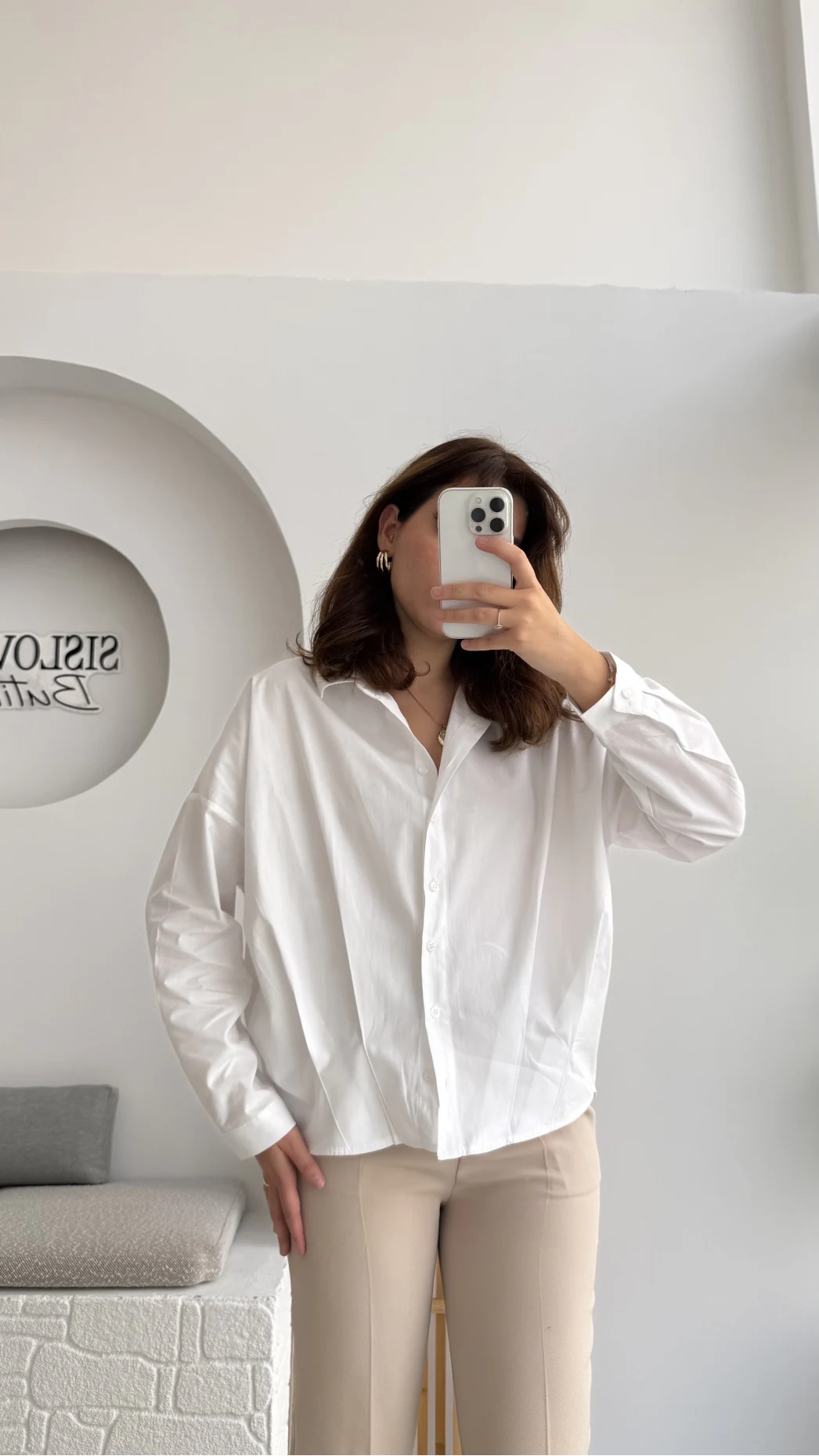 Poplin Gömlek Beyaz Kod: 4985