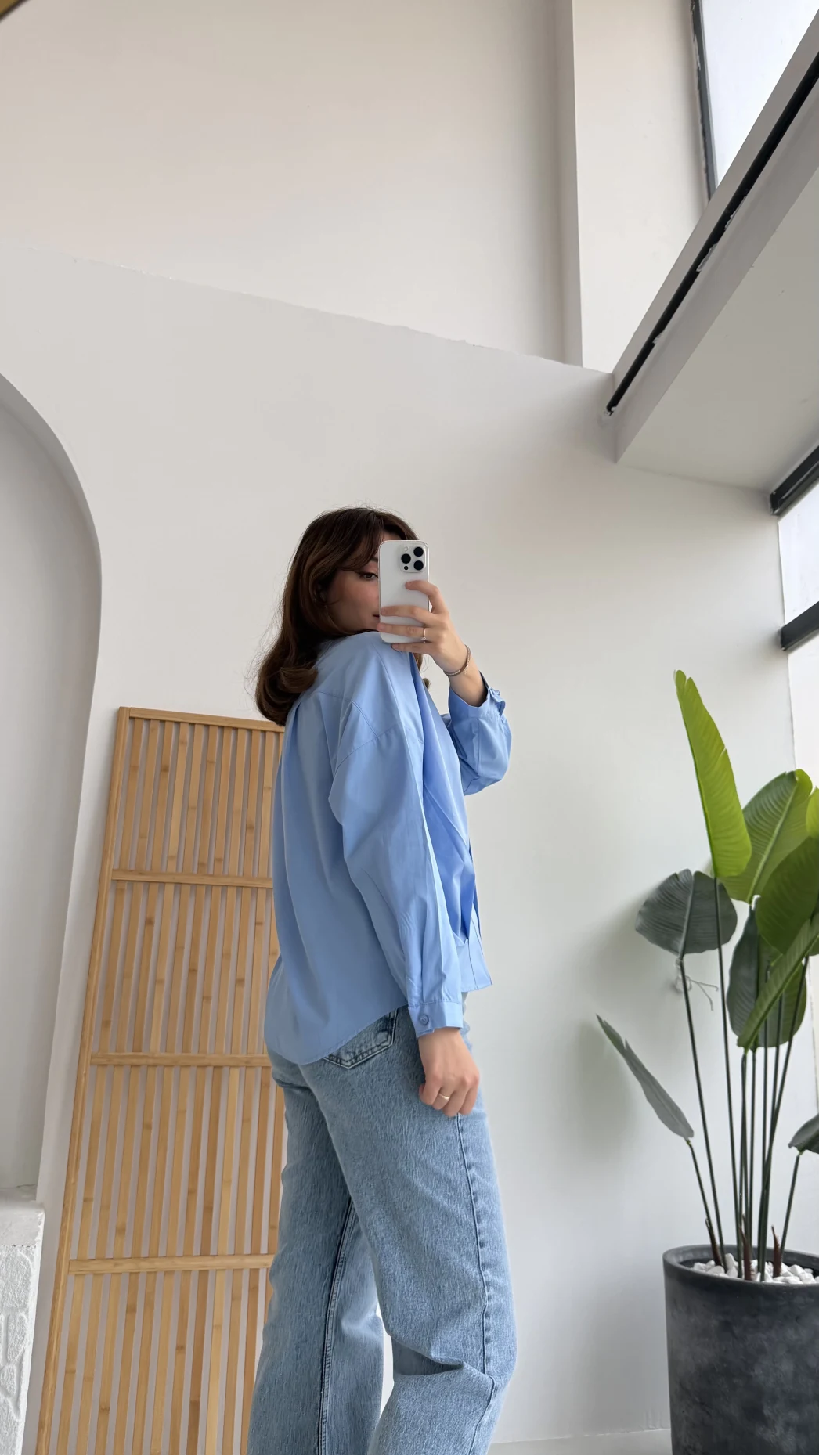 Poplin Gömlek Mavi Kod: 4985