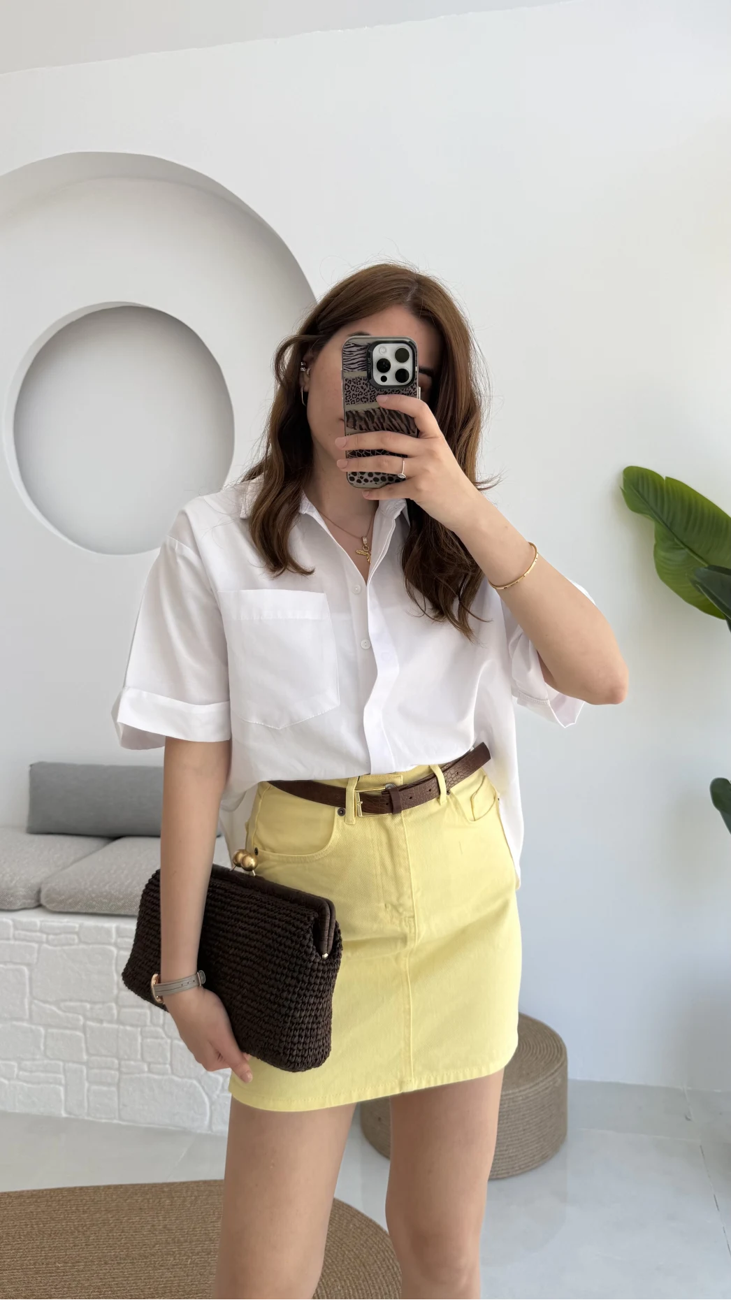 Poplin Kumaş Gömlek Beyaz - 2093