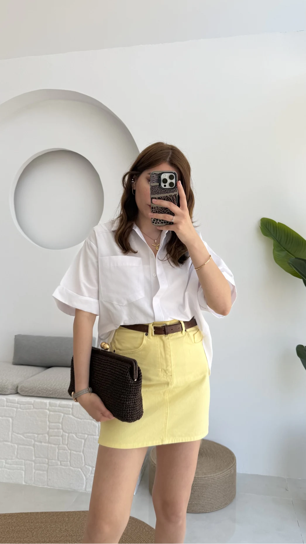 Poplin Kumaş Gömlek Beyaz - 2093