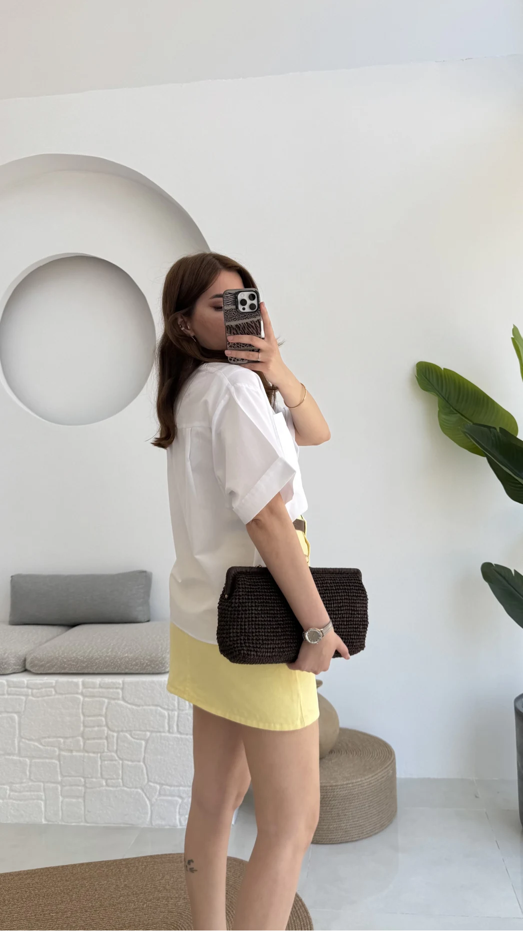 Poplin Kumaş Gömlek Beyaz - 2093