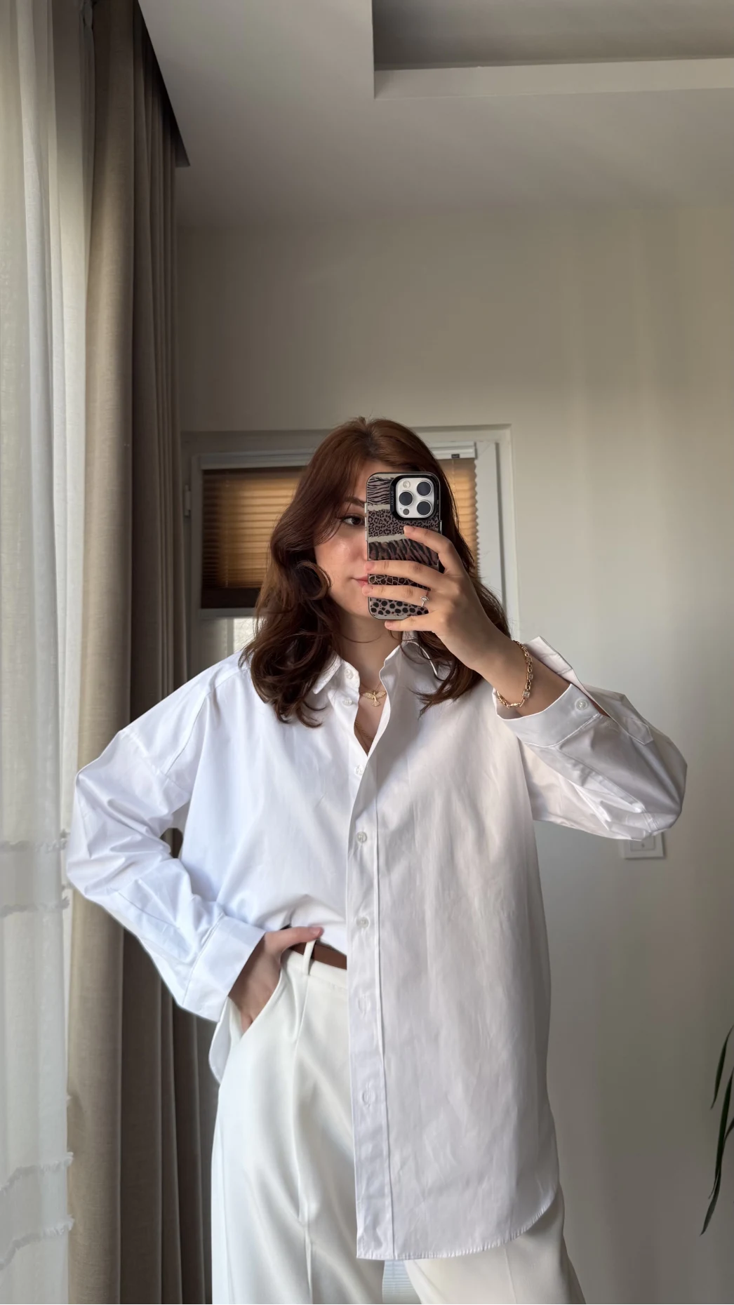 Poplin Premium Beyaz Gömlek