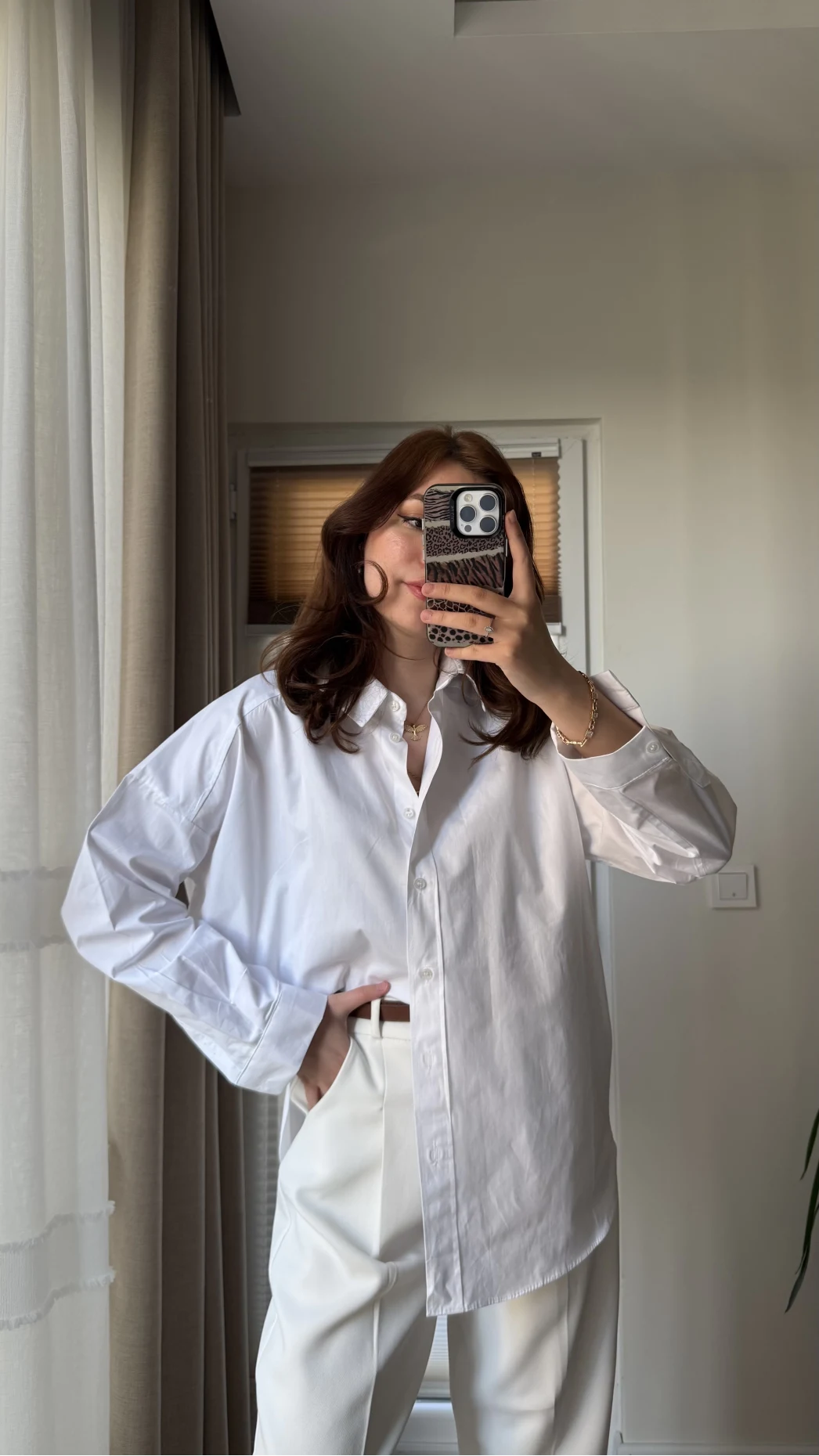 Poplin Premium Beyaz Gömlek