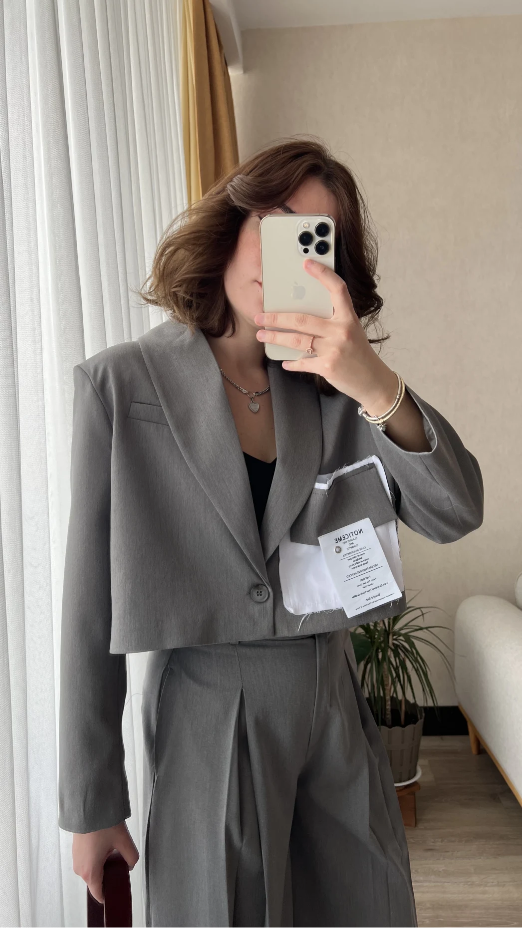 Premium Antrasit Ceketli Takım