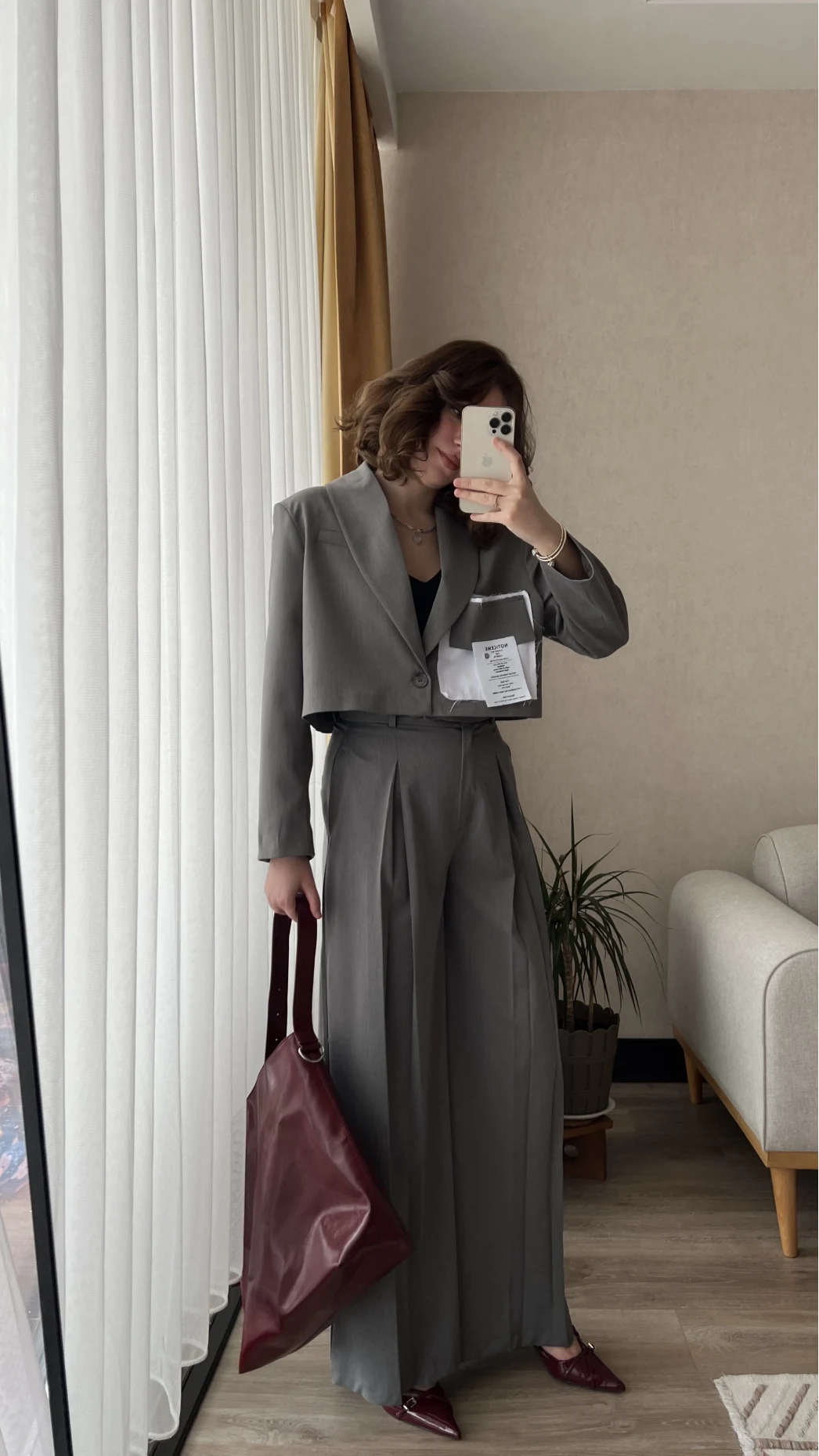 Premium Antrasit Ceketli Takım