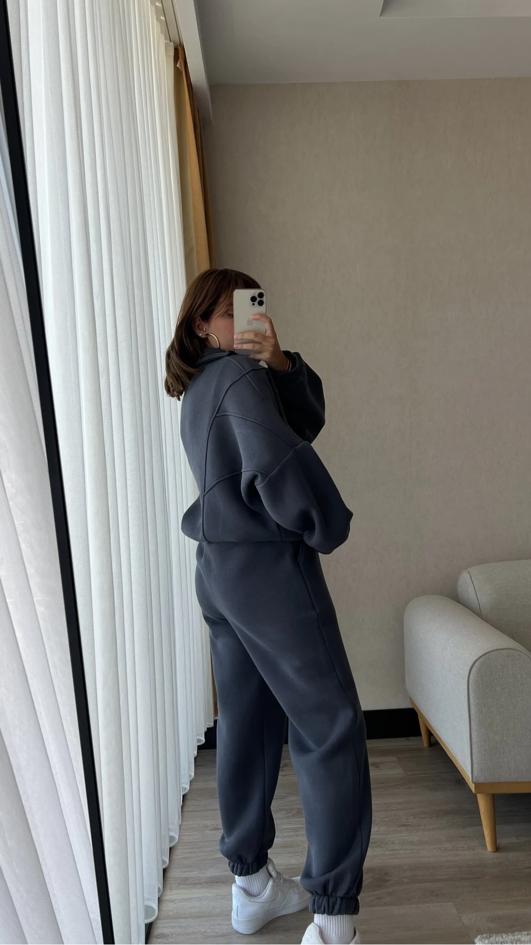 Premium Antrasit Hırkalı Takım